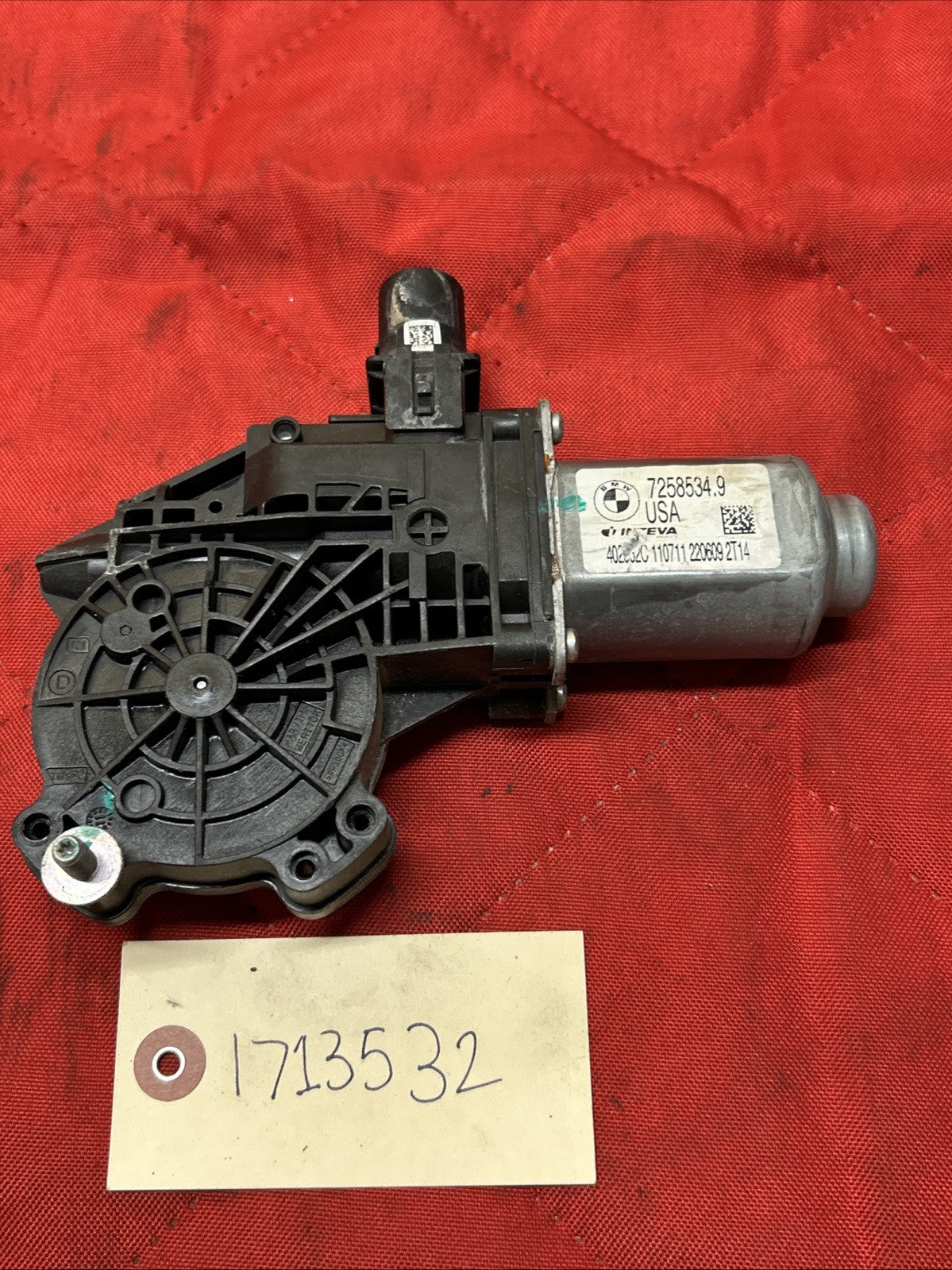 2011-2013 BMW F25 F26 X3 X4 Front Right Window Motor OEM 7258534