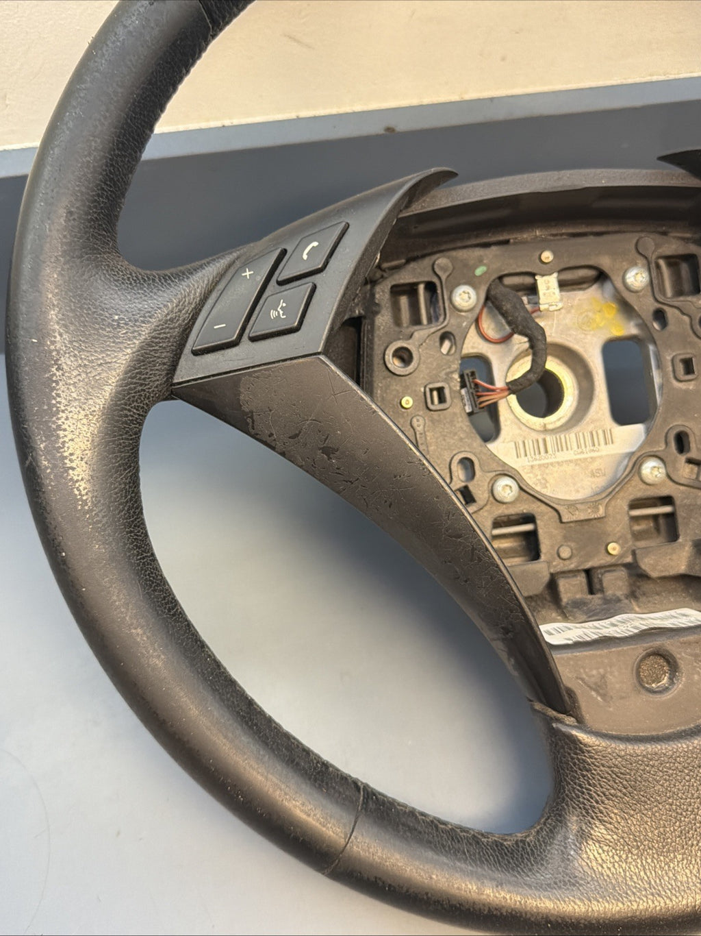 Leather Steering Wheel Multifunction BMW 5 (E60) 530I 6057422 OEM