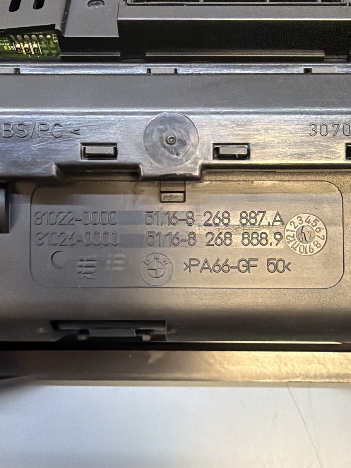 01-06 BMW E46 3-SERIES DASH CENTER CONSOLE ASH TRAY 8268887 OEM