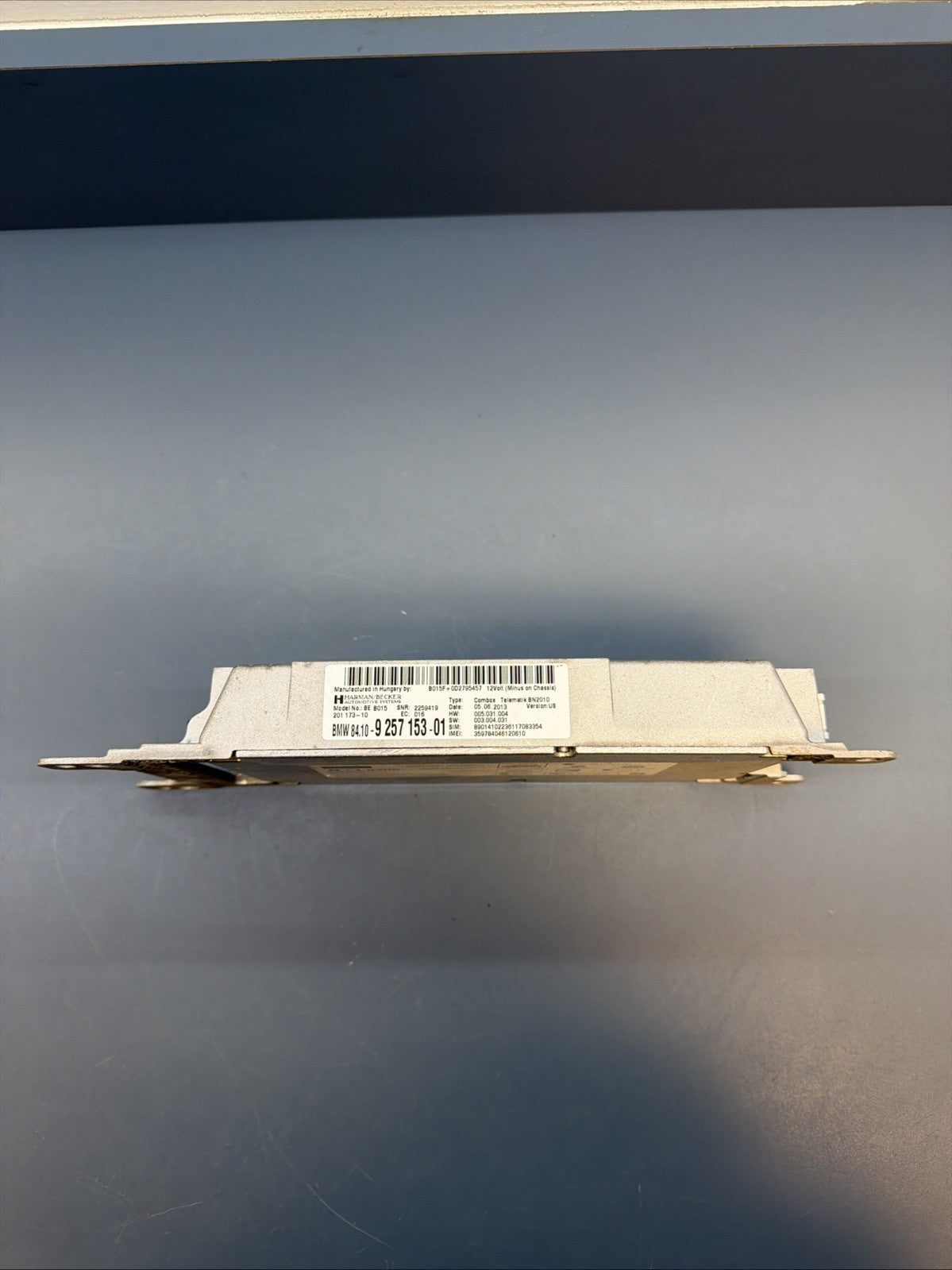 12-16 BMW 328I TELEMATICS BLUETOOTH COMMUNICATION CONTROL MODULE 9257153