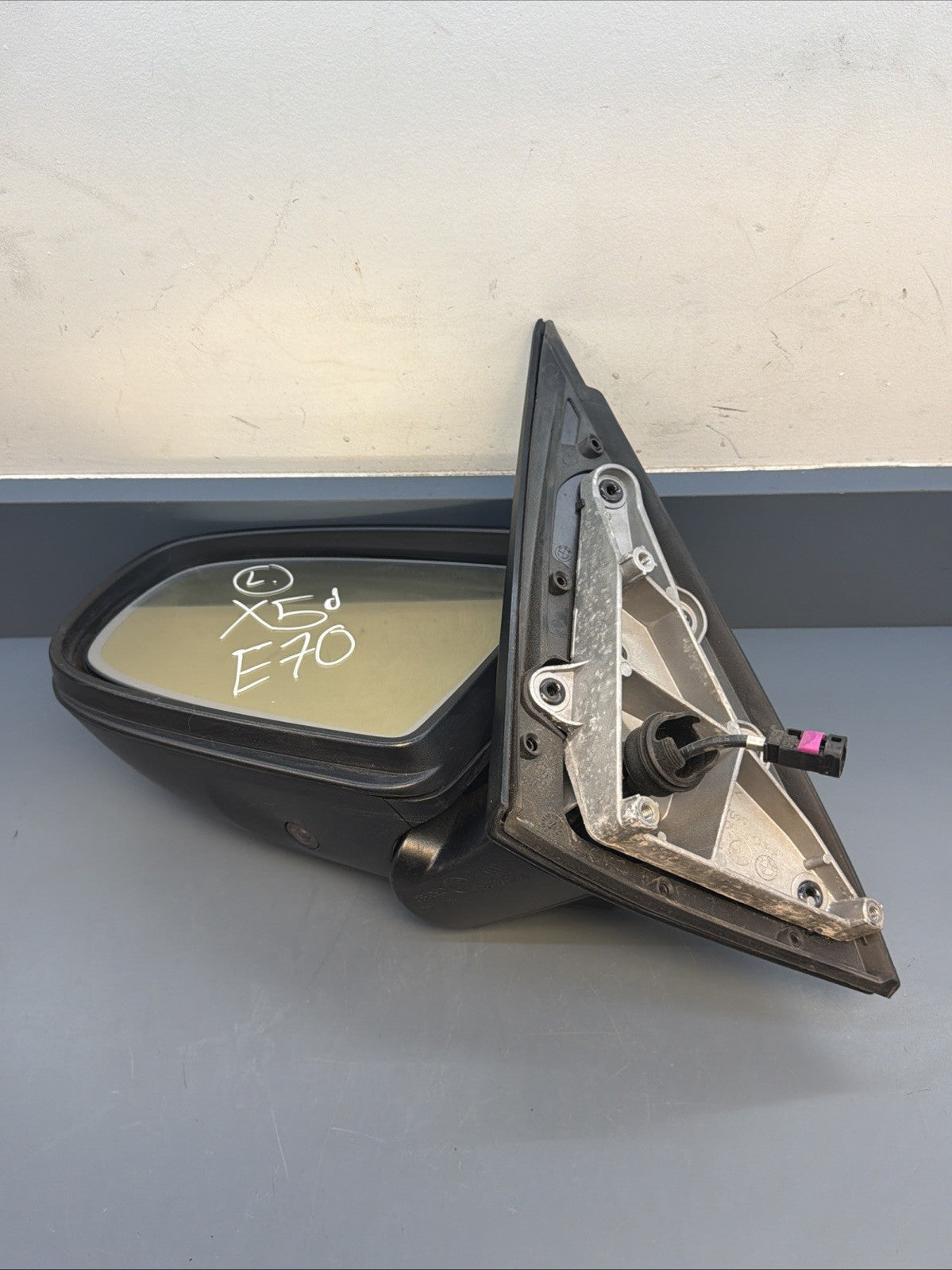 07-13 BMW X5 xDrive Front Left Driver Side Rear View Mirror 7136887 Oem