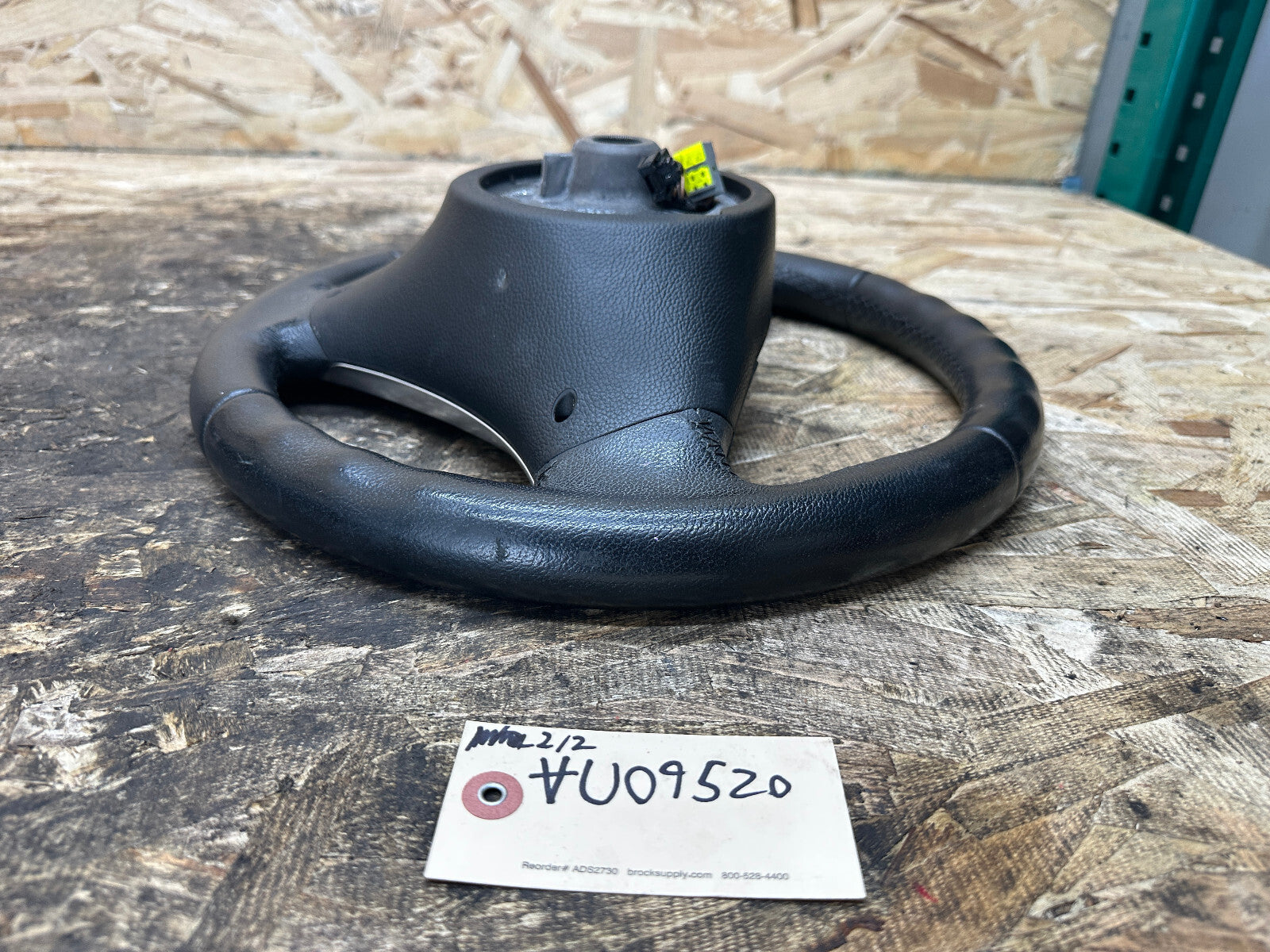 BMW 07-13 E90 E88 E82 1/3 SERIES BLACK LEATHER STEERING WHEEL OEM 3051626