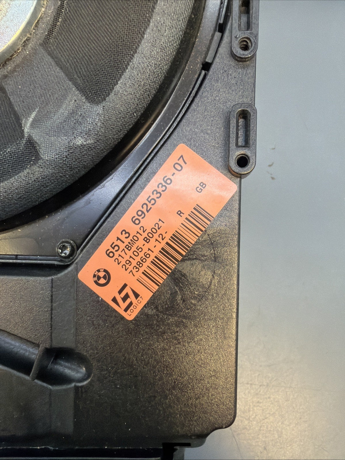 06-08 BMW 335i E90 E91 E92 Front Right Passenger Side Bass Subwoofer 6925336 OEM