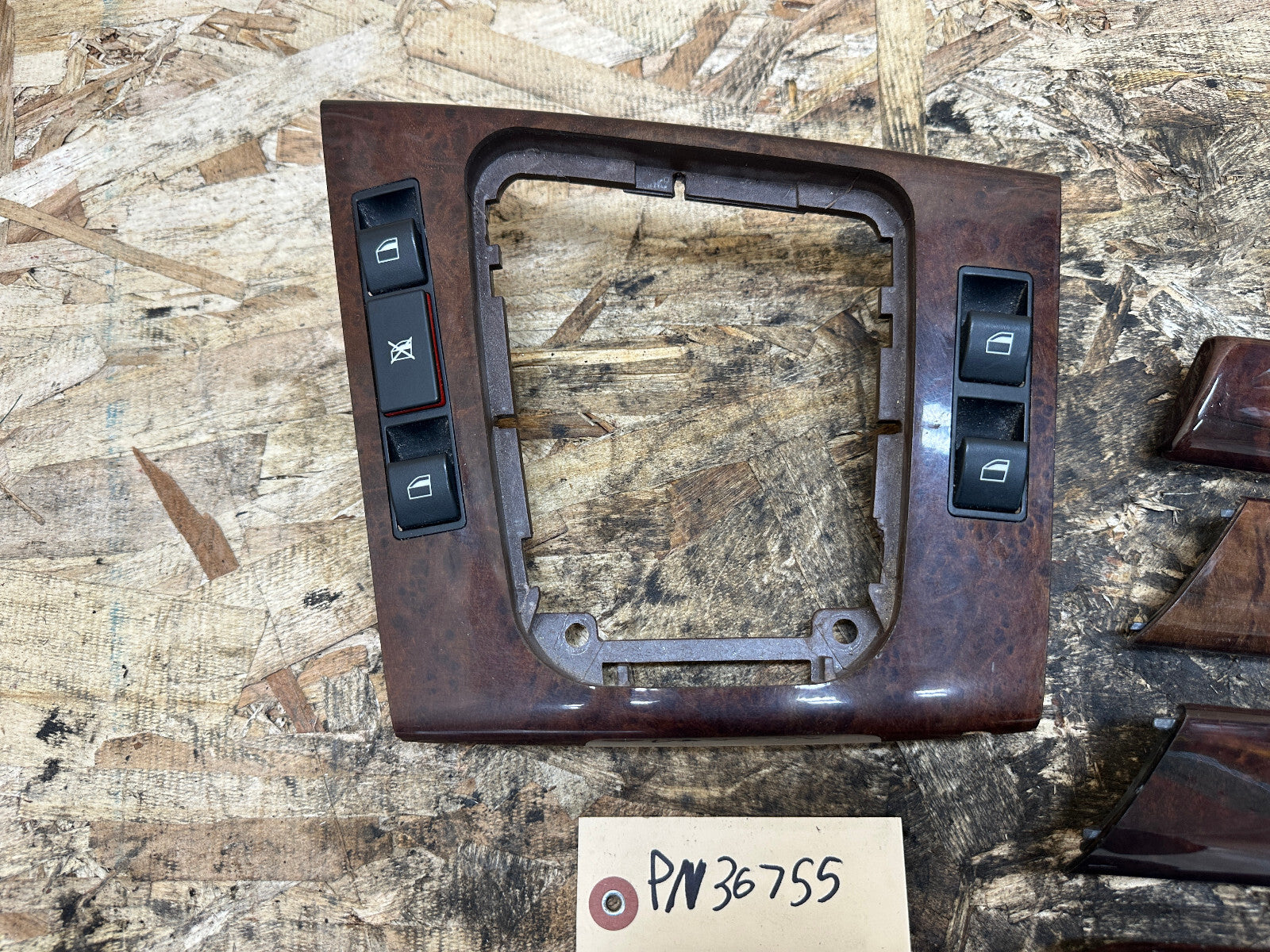 BMW 99-05 330i BURLED WOOD INTERIOR TRIM PANEL SET 8PC OEM 8203827+8203825+MORE