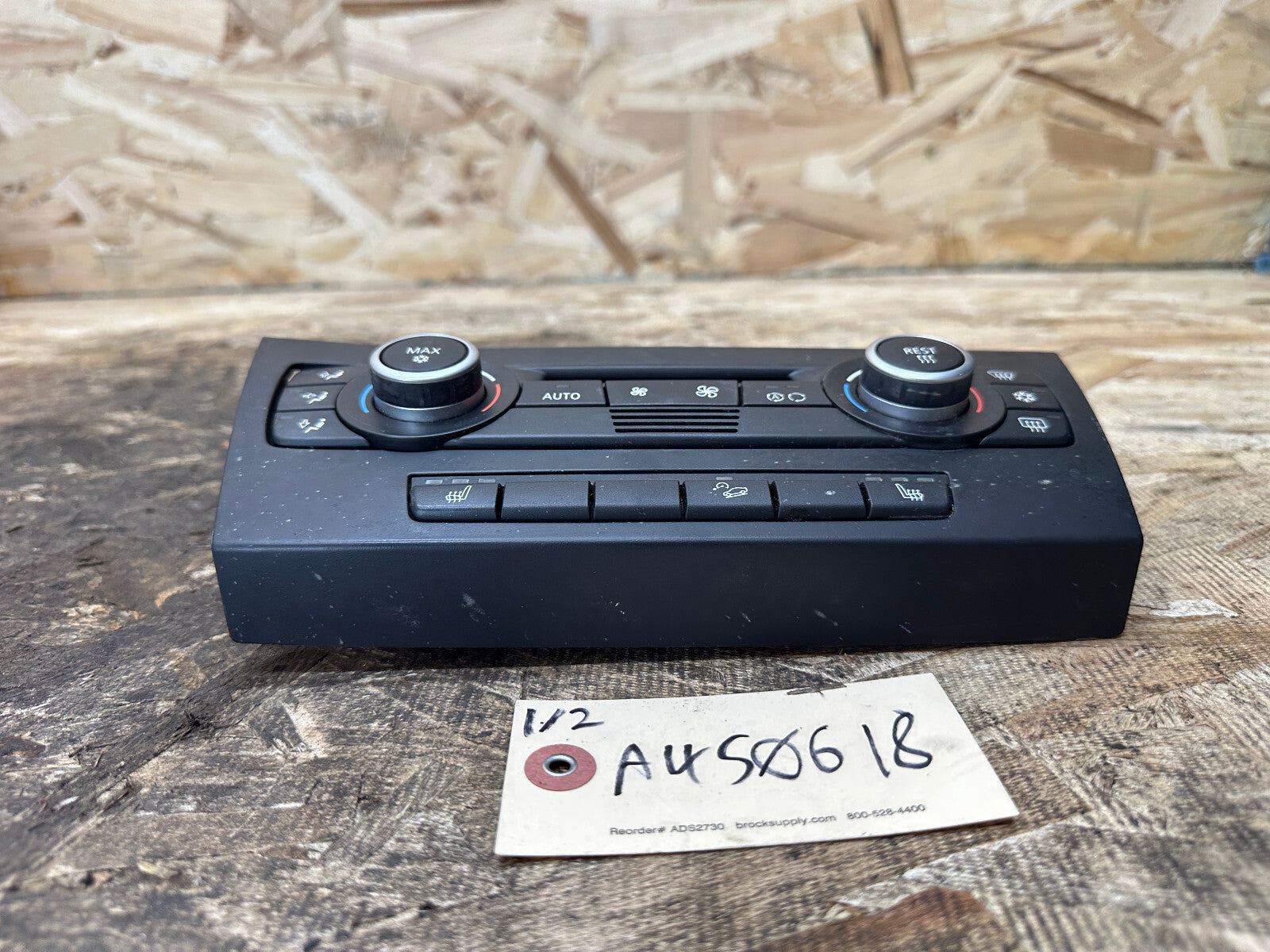 BMW 2006-2012 E90 HVAC HEATER AC CLIMATE CONTROL SWITCH PANEL BLACK OEM 9199260