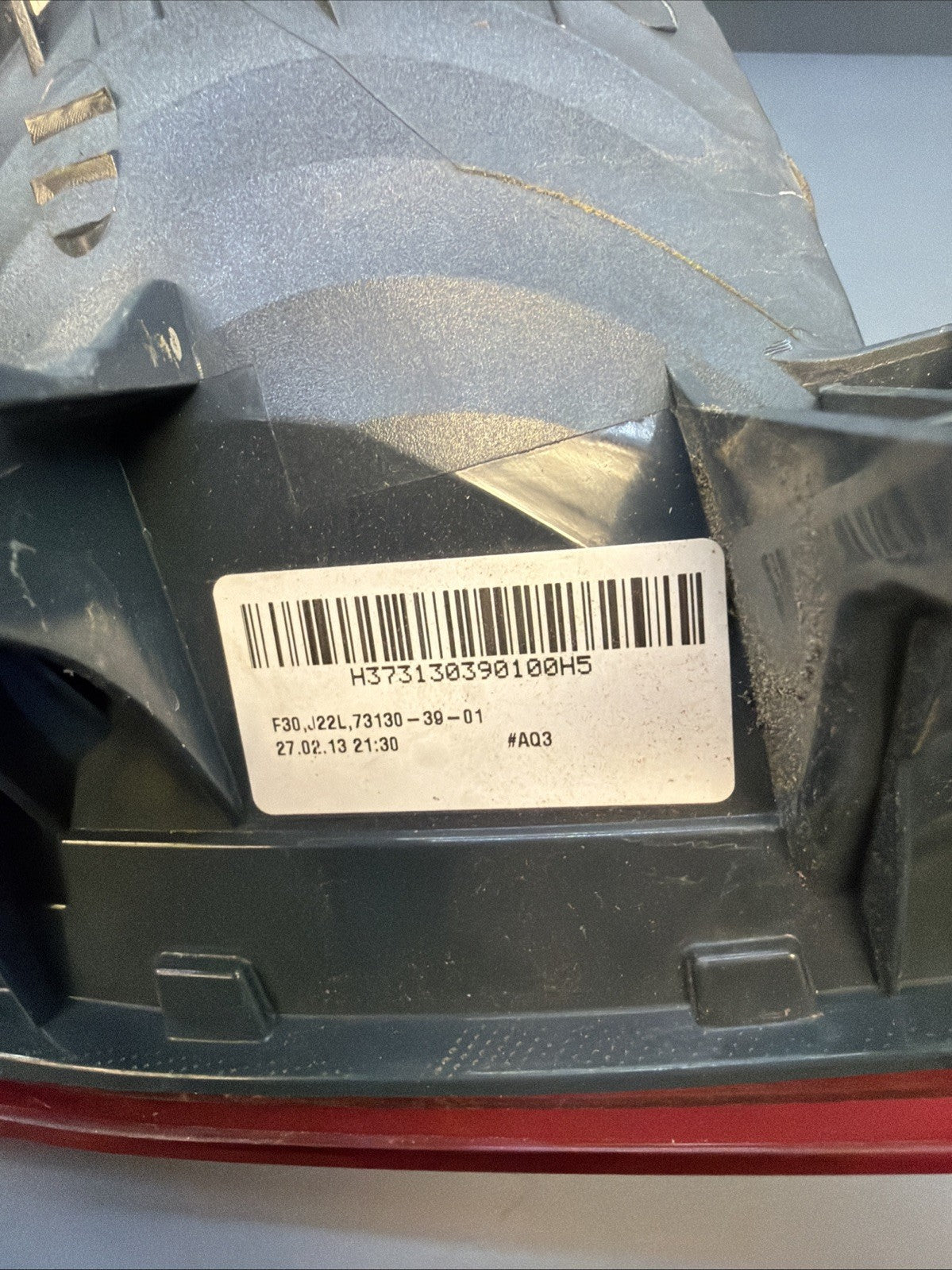 2012 - 2015 BMW F30 320i 328i 335i Rear Left Driver Tail Light Outer OEM 7259895
