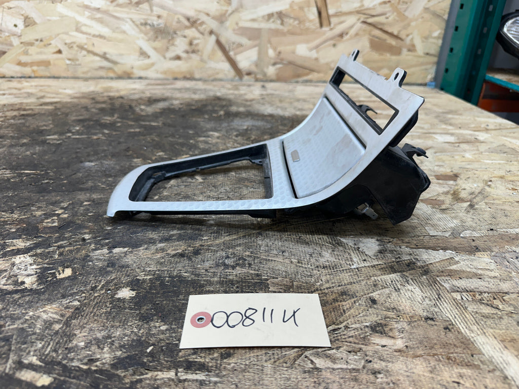 BMW 2003-2010 E83 X3 CENTER CONSOLE SHIFTER BEZEL TRIM SILVER PEARL OEM 3411706