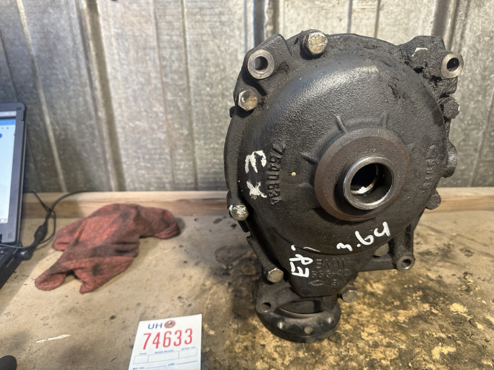 BMW E83 3.0 FRONT DIFFERENTIAL FINAL 3.64 DRIVE OEM 7540534/7540626