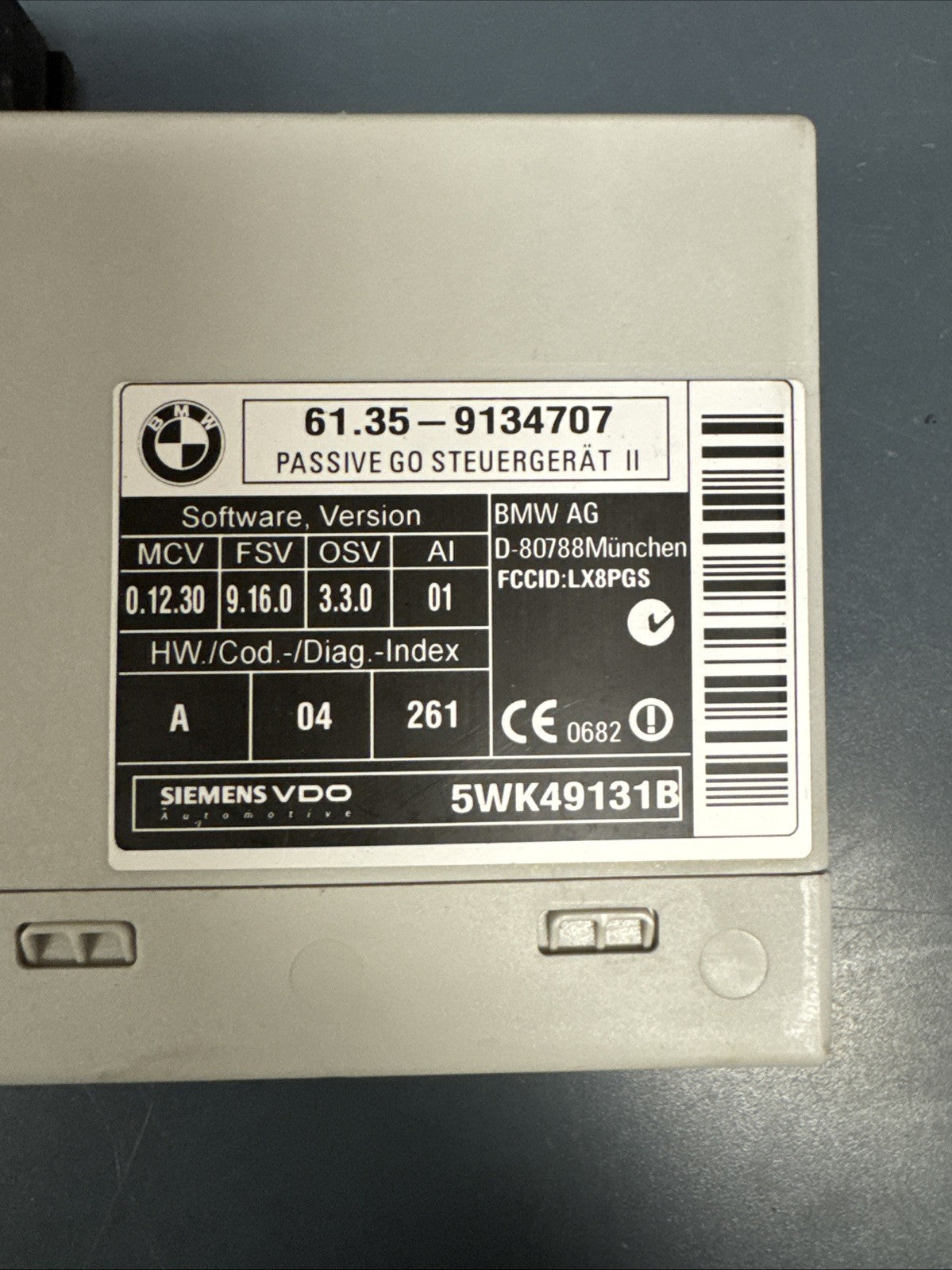 2006-2012 BMW E60 E61 E70 E64 E63 KEYLESS GO PASSIVE CONTROL MODULE 9134707 OEM
