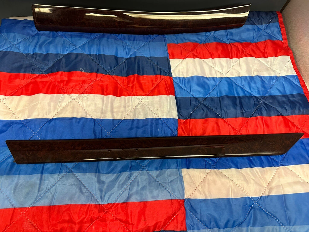 01-05 BMW E46 4 DOOR SEDAN 3 SERIES WOOD GRAIN TRIM INTERIOR 8 PIECE SET OEM