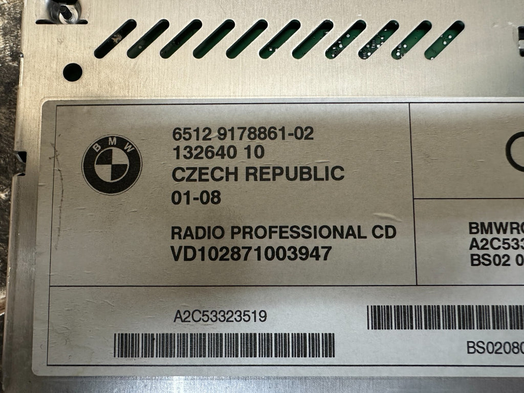 BMW 2006-2012 E90 E9X 3 SERIES CD RADIO SAT PLAYER OEM 9178861