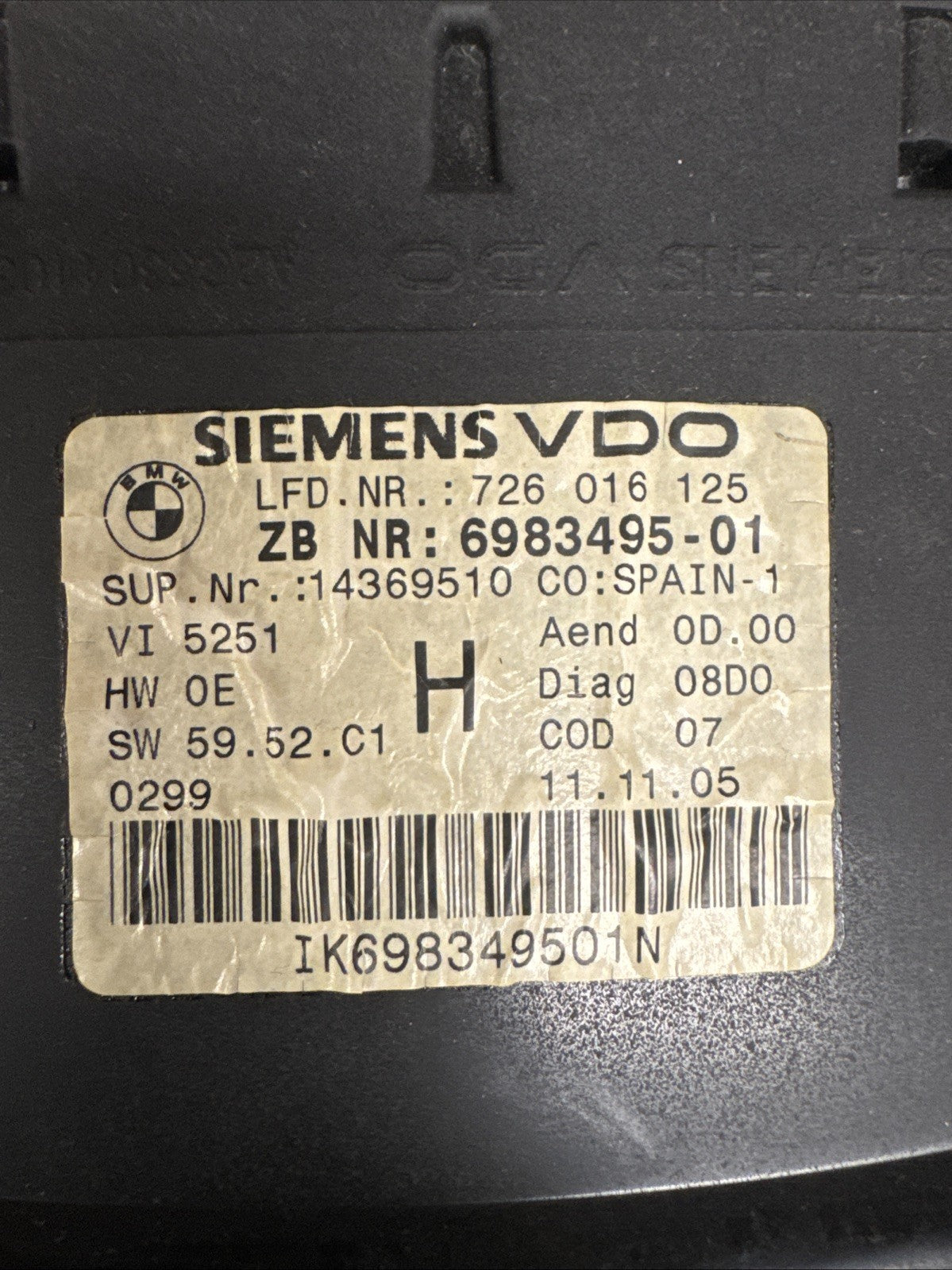 BMW E90 328i 325ix Instrument Speedometer Cluster 6983495 OEM