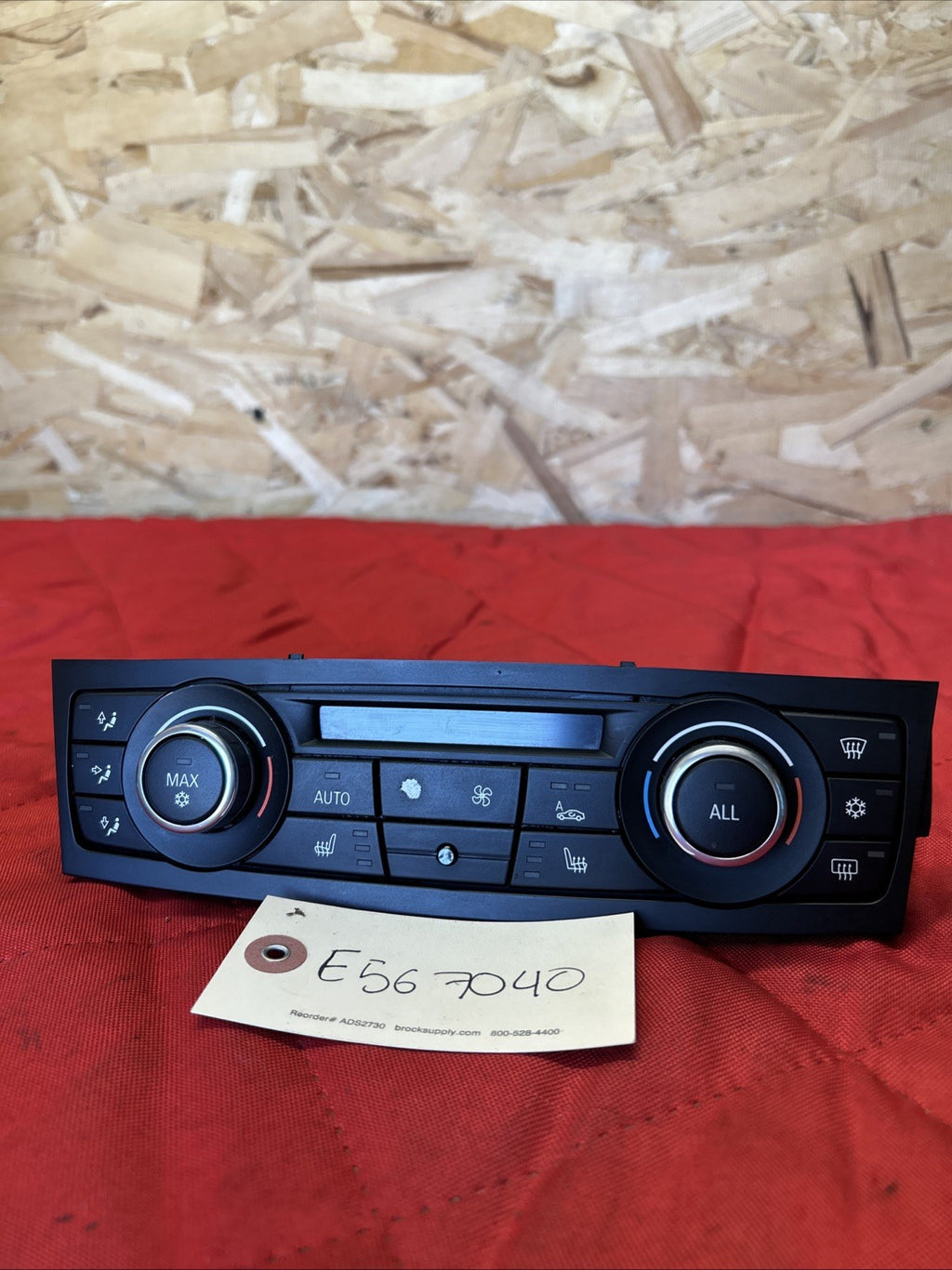 2011-2013 BMW E92 E93 3 SERIES A/C HEATER CLIMATE CONTROL UNIT OEM 9242411