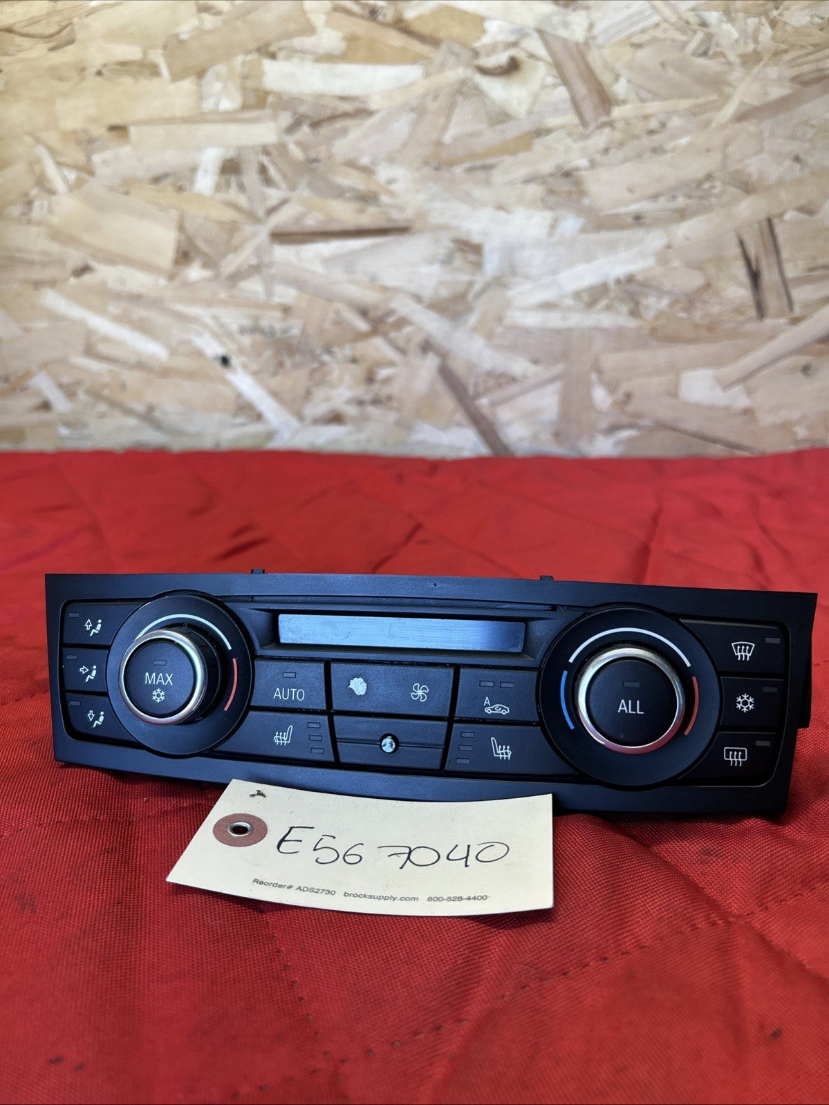 2011-2013 BMW E92 E93 3 SERIES A/C HEATER CLIMATE CONTROL UNIT OEM 9242411
