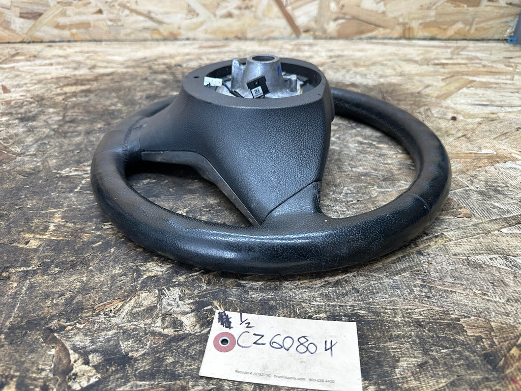 BMW 03-10 E60 5 SERIES BLACK LEATHER STEERING WHEEL W/BUTTONS OEM 11008818