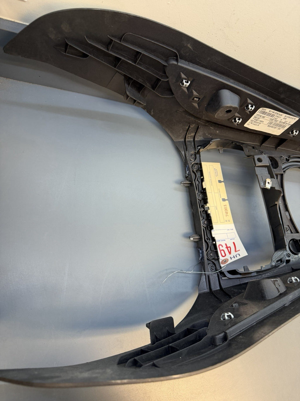 03-08 BMW E85 E86 Z4 Center Console Base Silver Trim Panel Cover OEM 7053115
