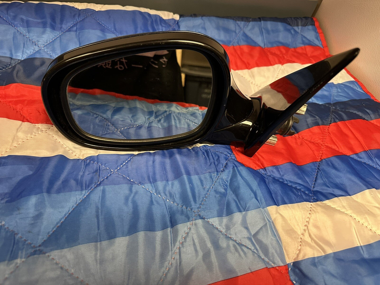 09-11 BMW E90 328i 335i OEM Front Left Driver Side Mirror Assembly Blue