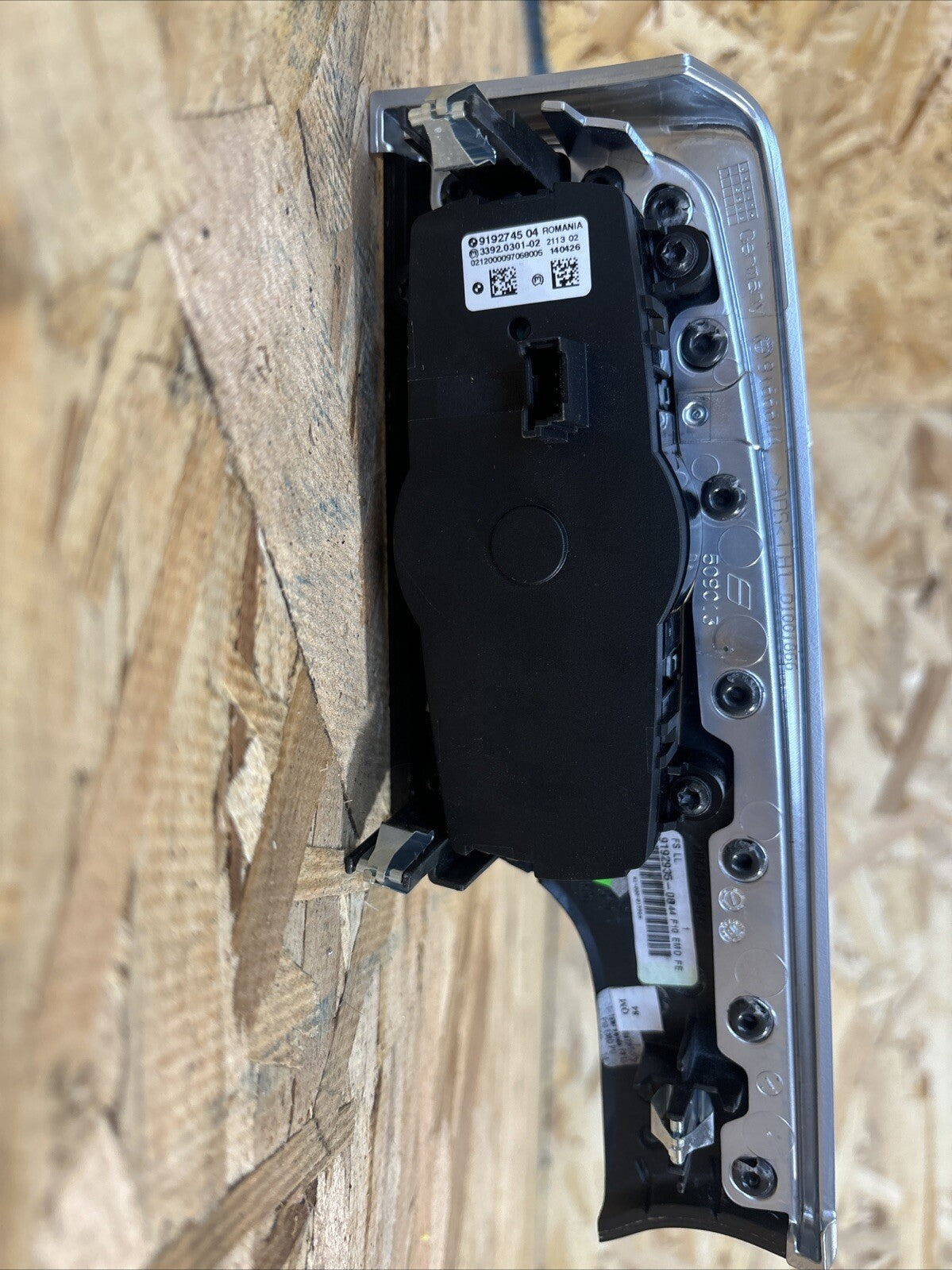 2011-2016 Fits BMW 5-Series Headlight Lamp Switch Control Oem 9192745 Trim Bezel