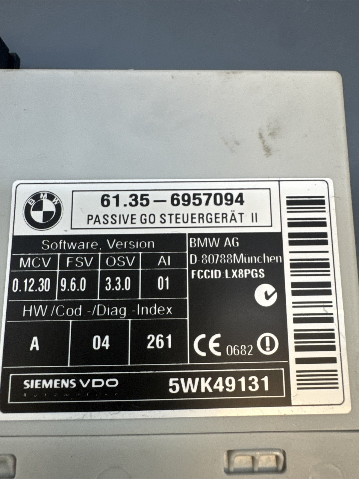BMW E60 E63 E70 E71 5 6 X5 X6 PASSIVE ACCESS GO CONTROL KEYLESS ENTRY 6957094