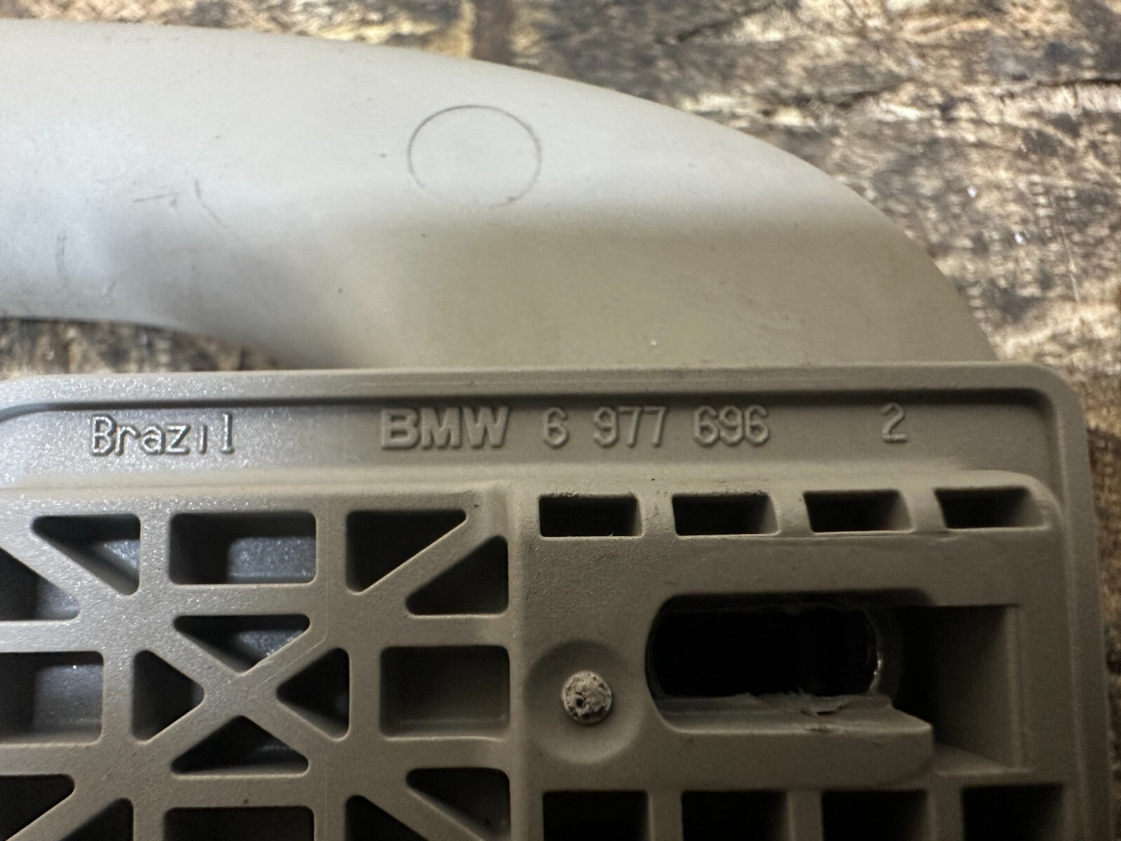 BMW 2007-2014 E70 X5 GRAY GRAB HANDEL SET 3PC W/ READING LIGHTS OEM 6977696