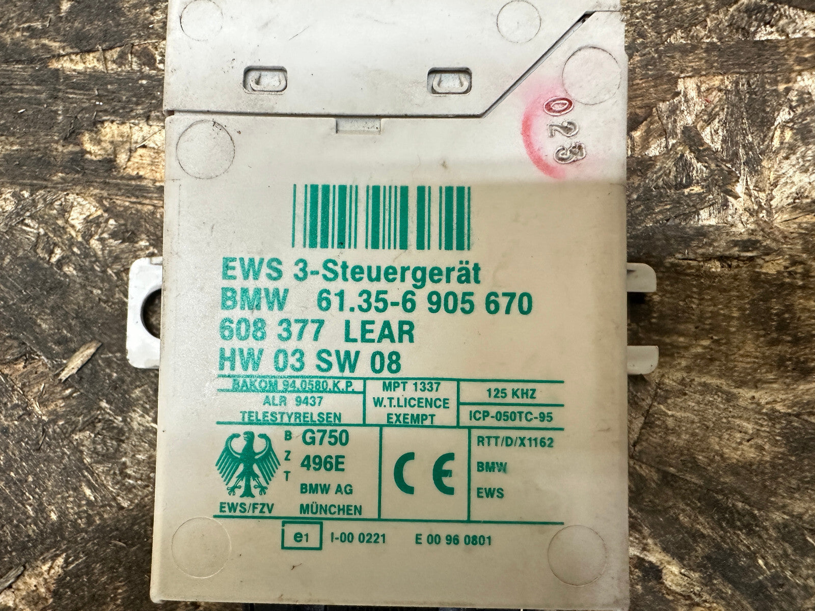 BMW 99-03 Z3 3/5 SERIES M54 ENGINE ECU(DME)+CAS+KEY  SET OEM 7519308 MS43