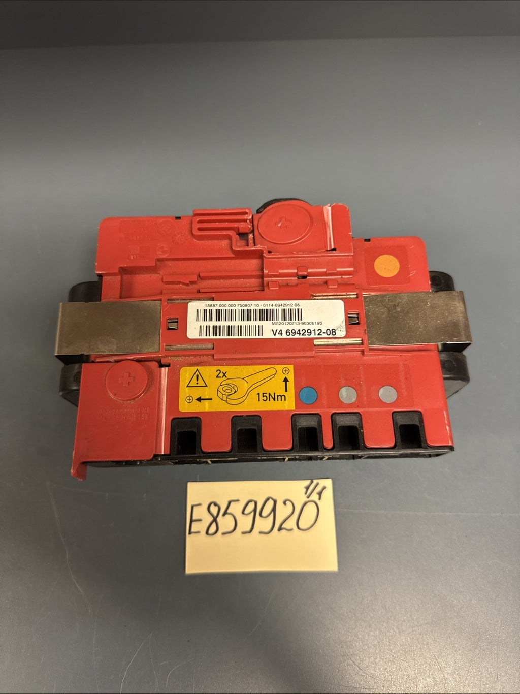 2007-2013 BMW 3 SERIES 328 BATTERY POWER DISTRIBUTION JUNCTION BOX OEM 6942912