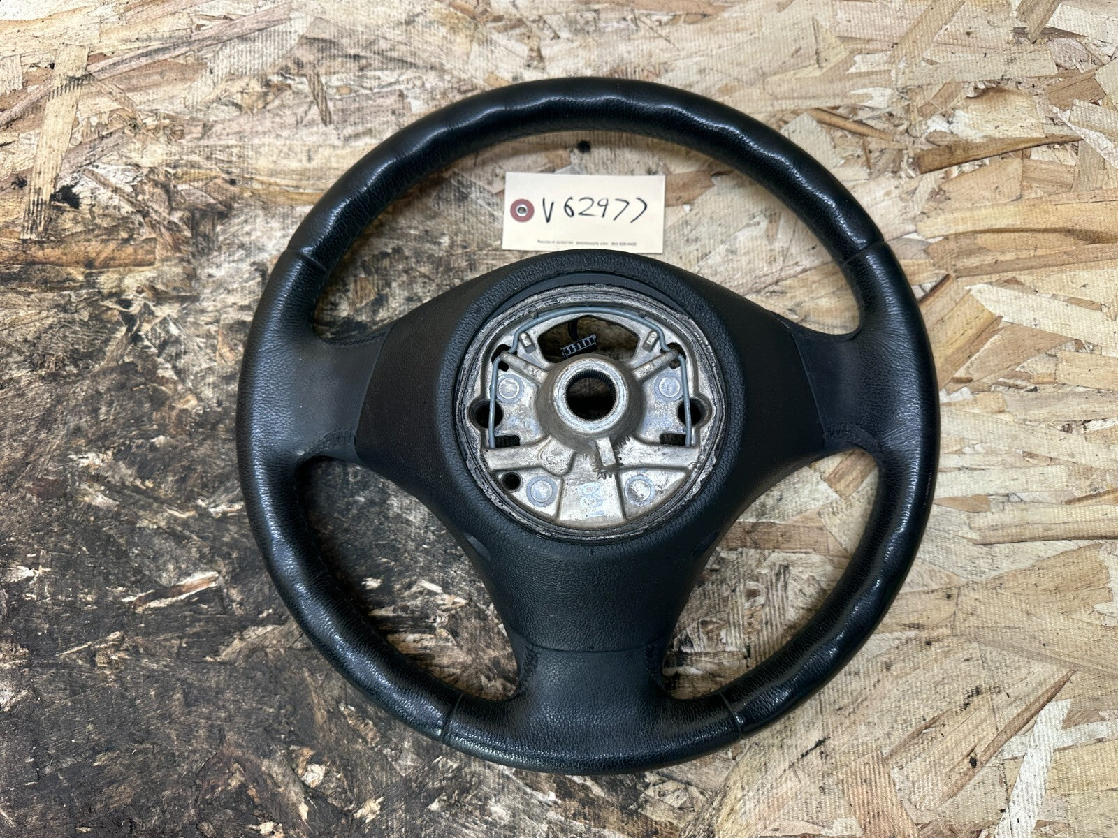 BMW 2006-2012 E90 E9X 3 SERIES BLACK LEATHER STEERING WHEEL OEM 3375E901
