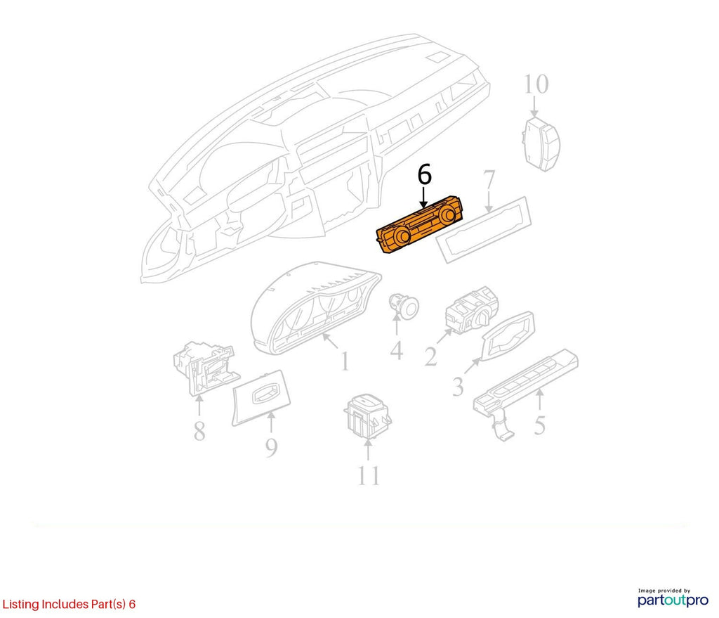 07-13 BMW E90 E92 128i 335i 328i AC A/C Heater Climate Control Switch 9221855