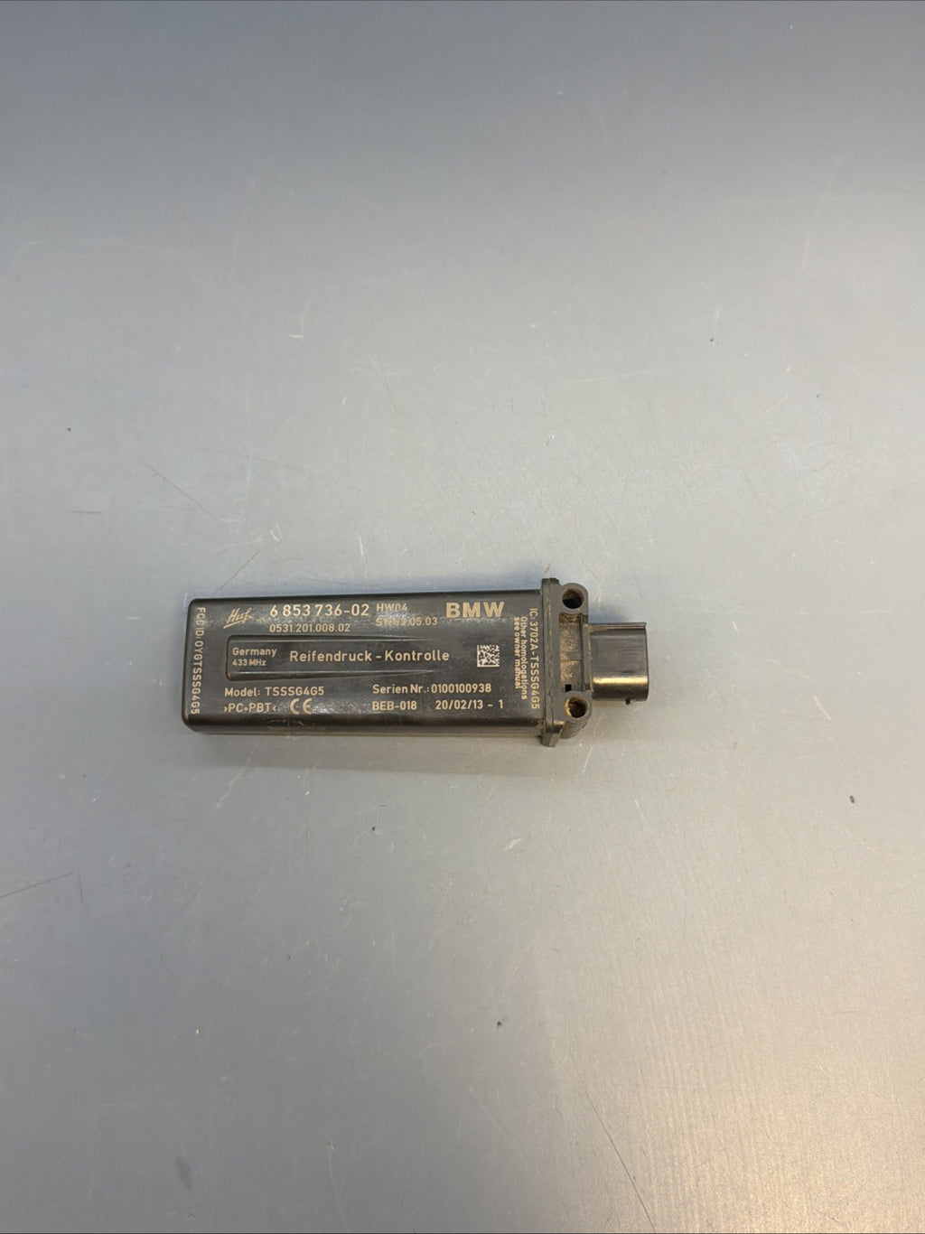 BMW F30 F36 F22 F10 F13 F01 TPMS TIRE PRESSURE RDC CONTROL MODULE 6853736