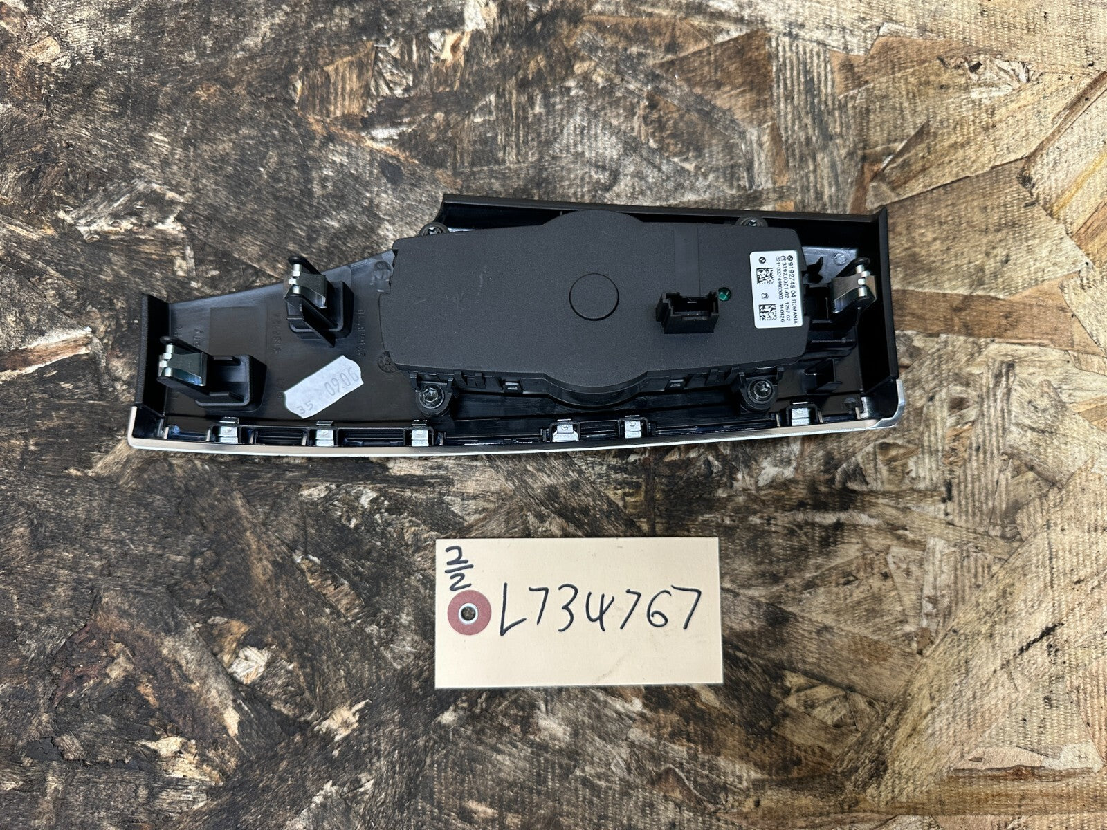 BMW 2011-2017 F25 X3 F10 5 SERIES HEADLIGHT CONTROL PANEL BLACK OEM 9192745