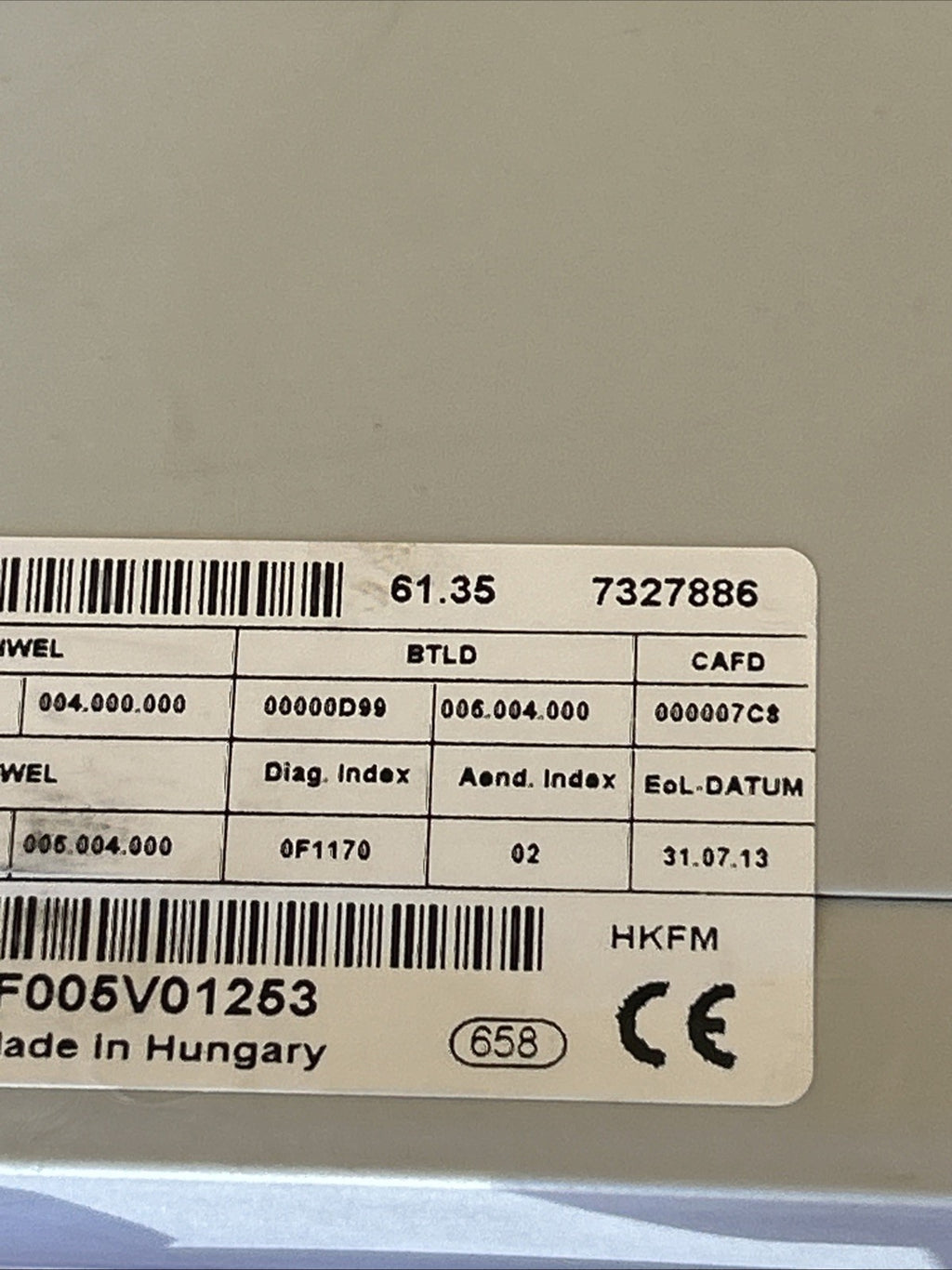 BMW OEM F10 F01 F02 F25 F26 5 7 X3 X4 REAR ECU TAILGATE FUNCTION UNIT 7327886