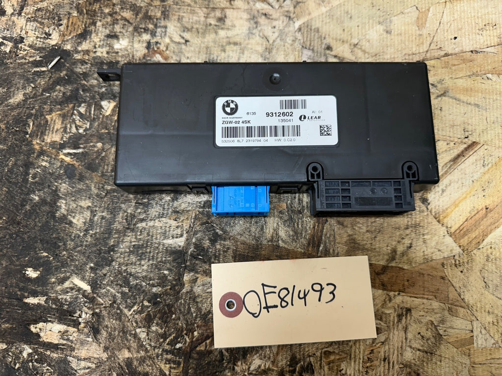 BMW 2011-2019 F25 X3 CENTRAL LOCKING GATEWAY CHASSIS CONTROL MODULE OEM 9312602