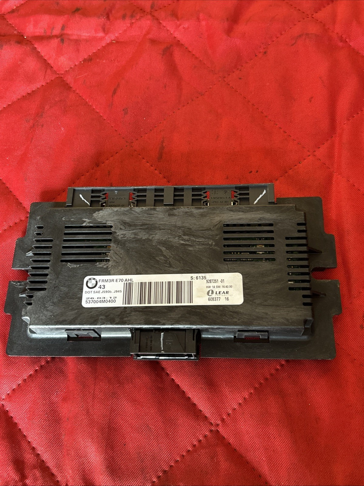 2011 - 2013 BMW X5 E70 X6 E71 FRM3R AHL FRM3 LIGHT CONTROL MODULE OEM 9287251