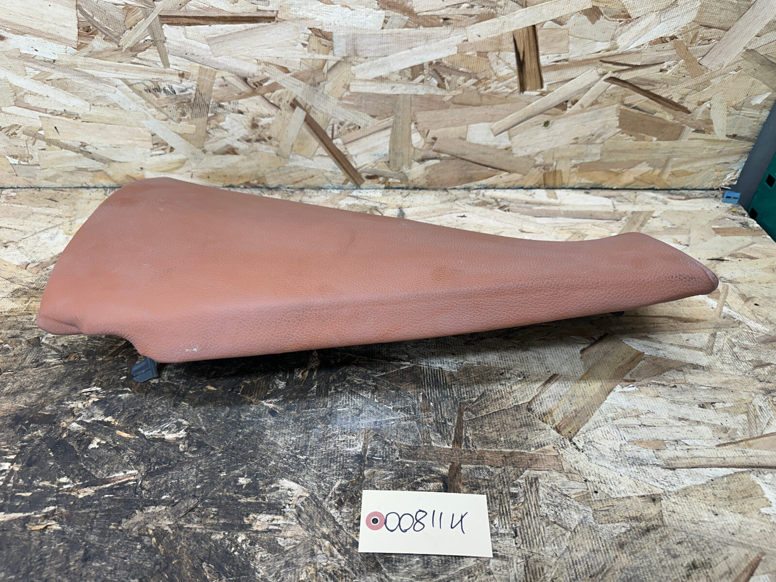 BMW 04-10 X3 REAR LEFT+RIGHT SEAT LEATHER BOLSTER TERRACOTTA 3330437+3330438