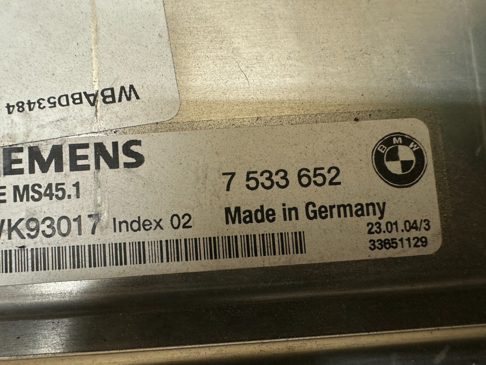 BMW 04-06 E46 LCI ECU+CAS IMMOBILIZER+KEY VIN MATCHED SET OEM 9145097+7533652