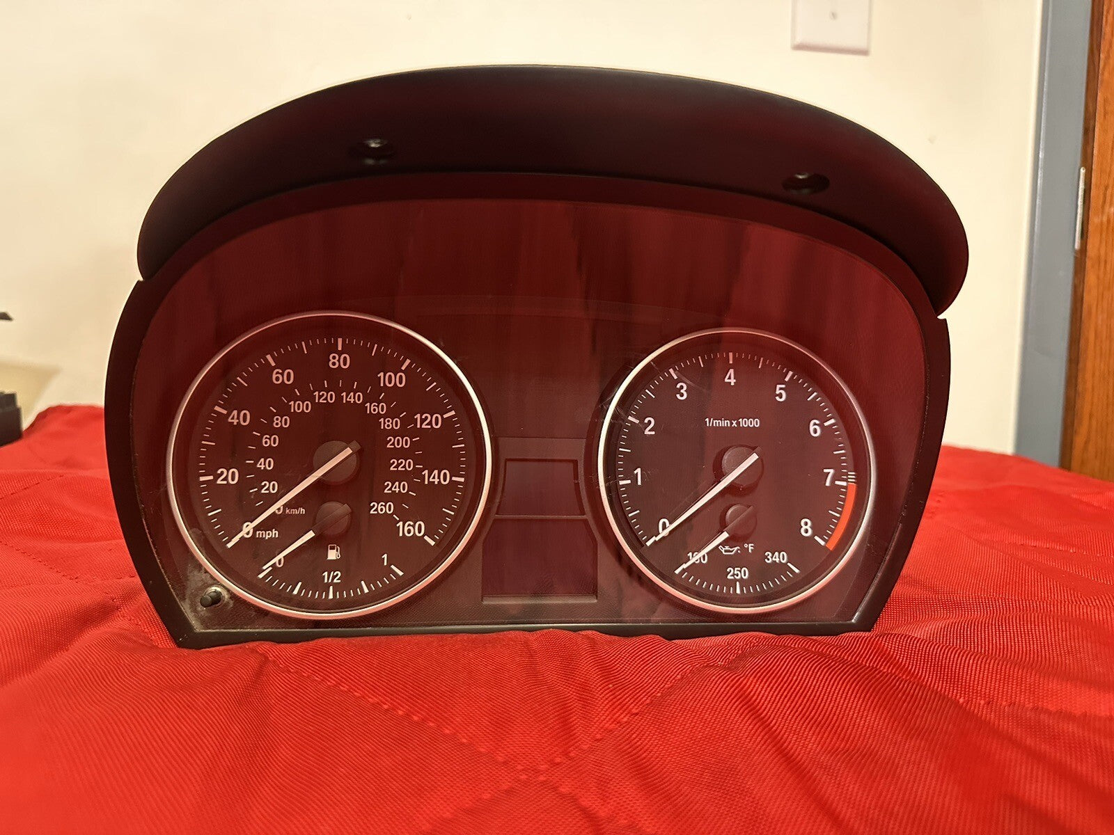 07-13 BMW E90 E92 E93 SPEEDOMETER INSTRUMENT CLUSTER SIEMENS OEM 9187084