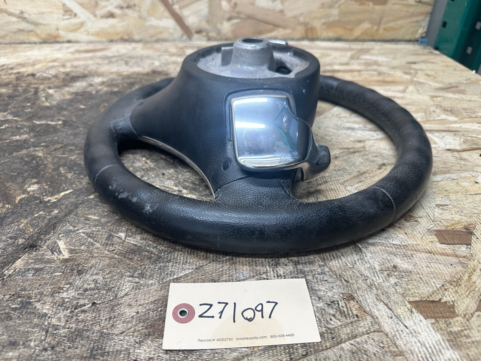 BMW 06-13 E90 3 SERIES BLACK LEATHER STEERING WHEEL W/ PADDLES OEM 3051626