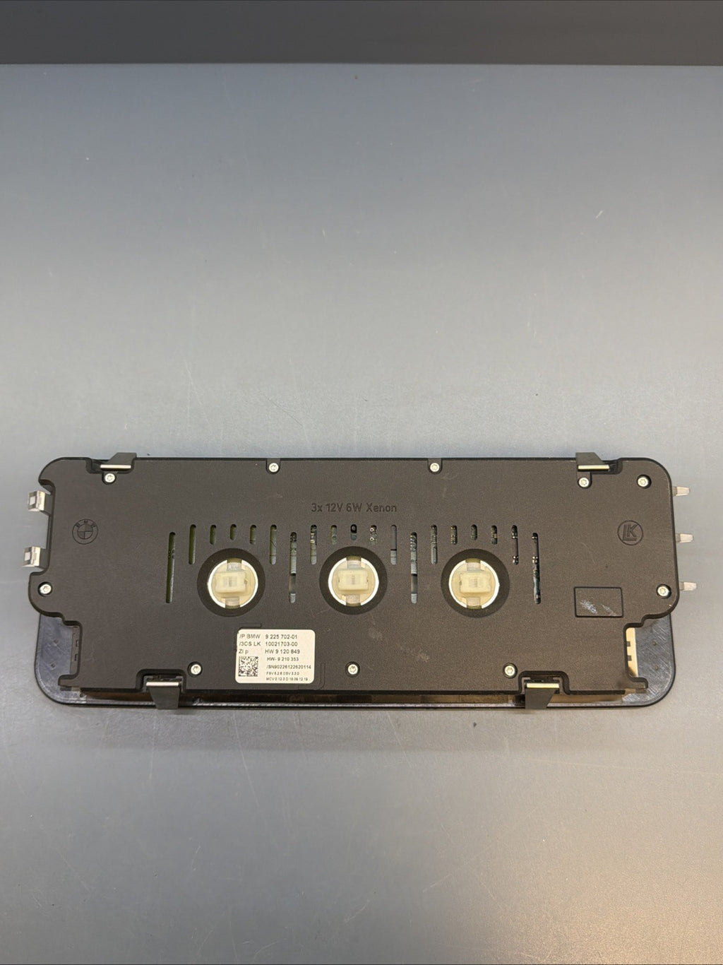 10-2013 BMW 335I E93 FRONT OVERHEAD CONSOLE READING MAP DOME LIGHT LAMP 9225702