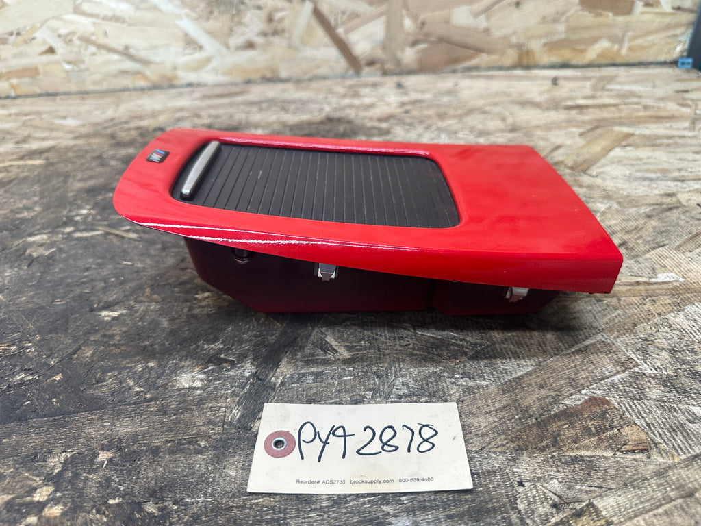 BMW 06-13 E92 E93 3 SERIES M3 REAR CENTER CONSOLE STORAGE TRAY RED OEM 8046329