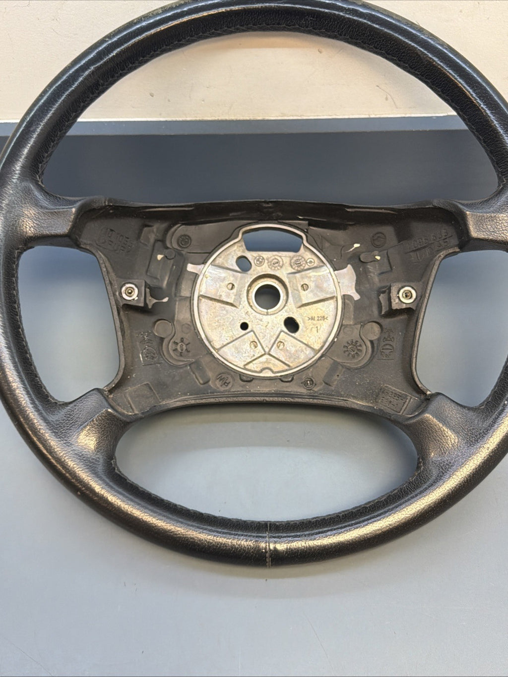 BMW E38 E39 740I 750I 530I 540I Steering Wheel Black Leather OEM 1095633