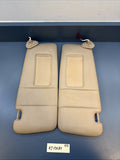 00–05 BMW E46 325i Right & Left Light Sun Visor Mirror Leather Set OEM 6905983