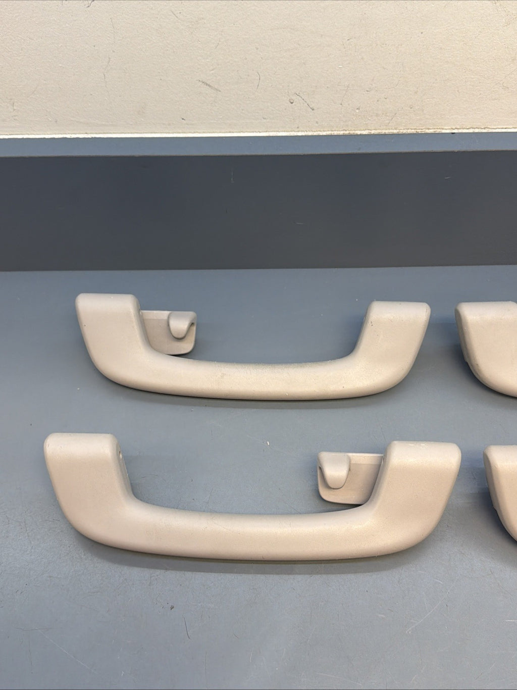 12-16 BMW 328I F30 SEDAN FRONT & REAR UPPER ROOF GRAB HANDLE SET OF 4 OEM GRAY