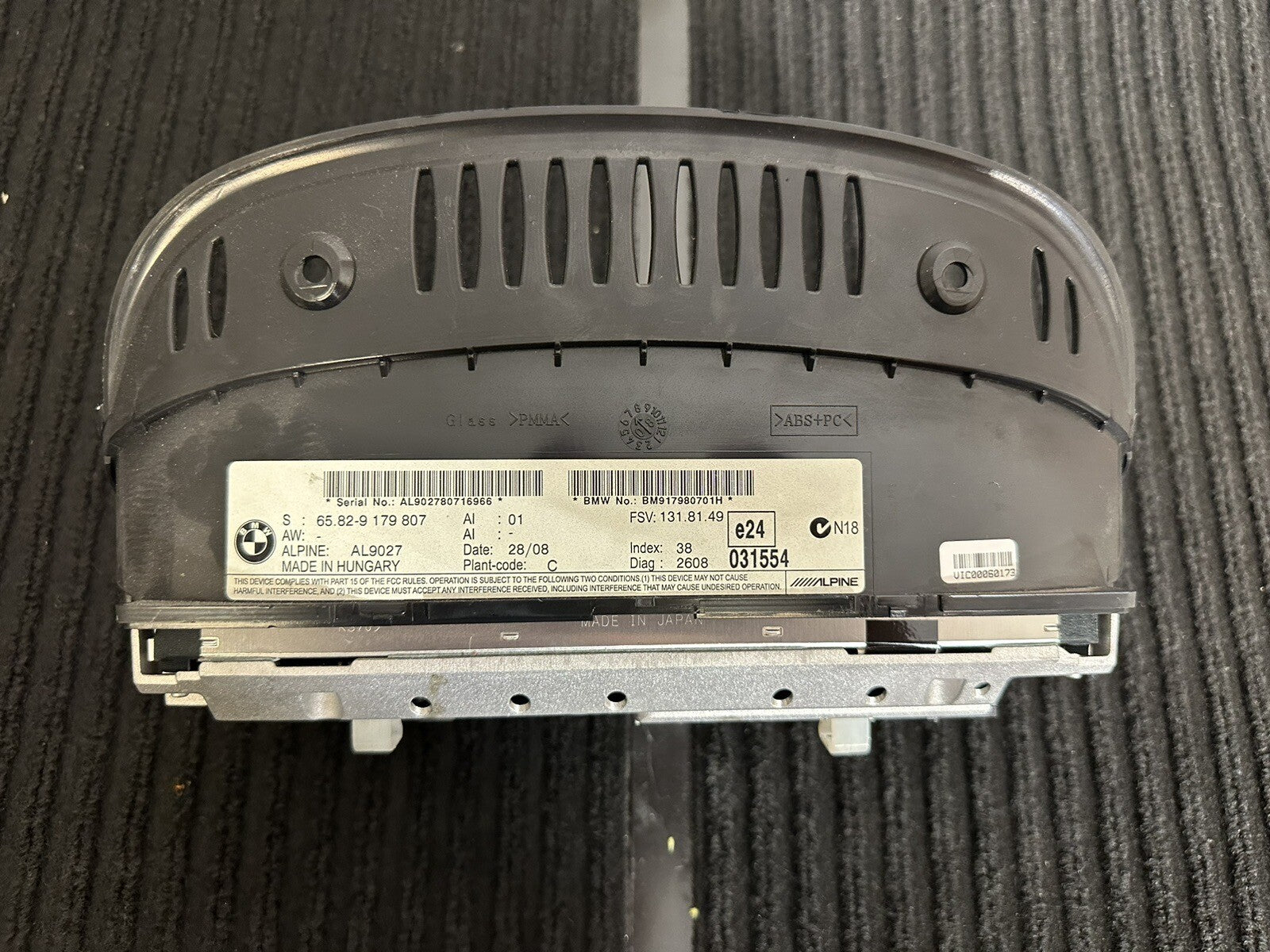 08-09 BMW M3 335i 328i E92 E93 NAVIGATION RADIO DISPLAY SCREEN UNIT OEM 9179807
