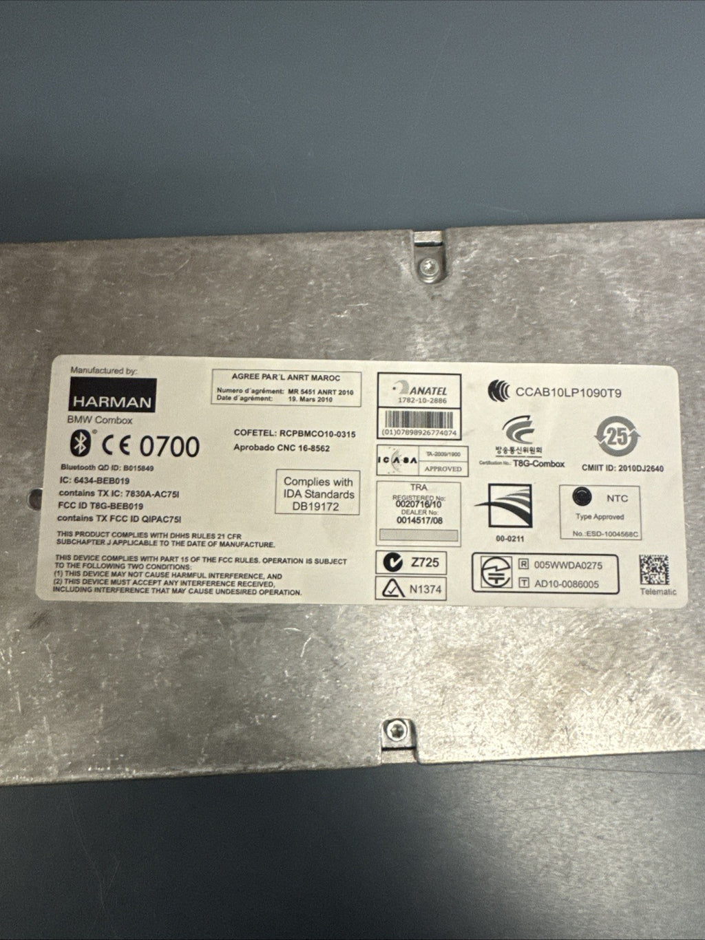07-14 BMW E89 E90 E92 E70 E71 E82 COMBOX TELEMATIC GPS COMPUTER CONTROL MODULE