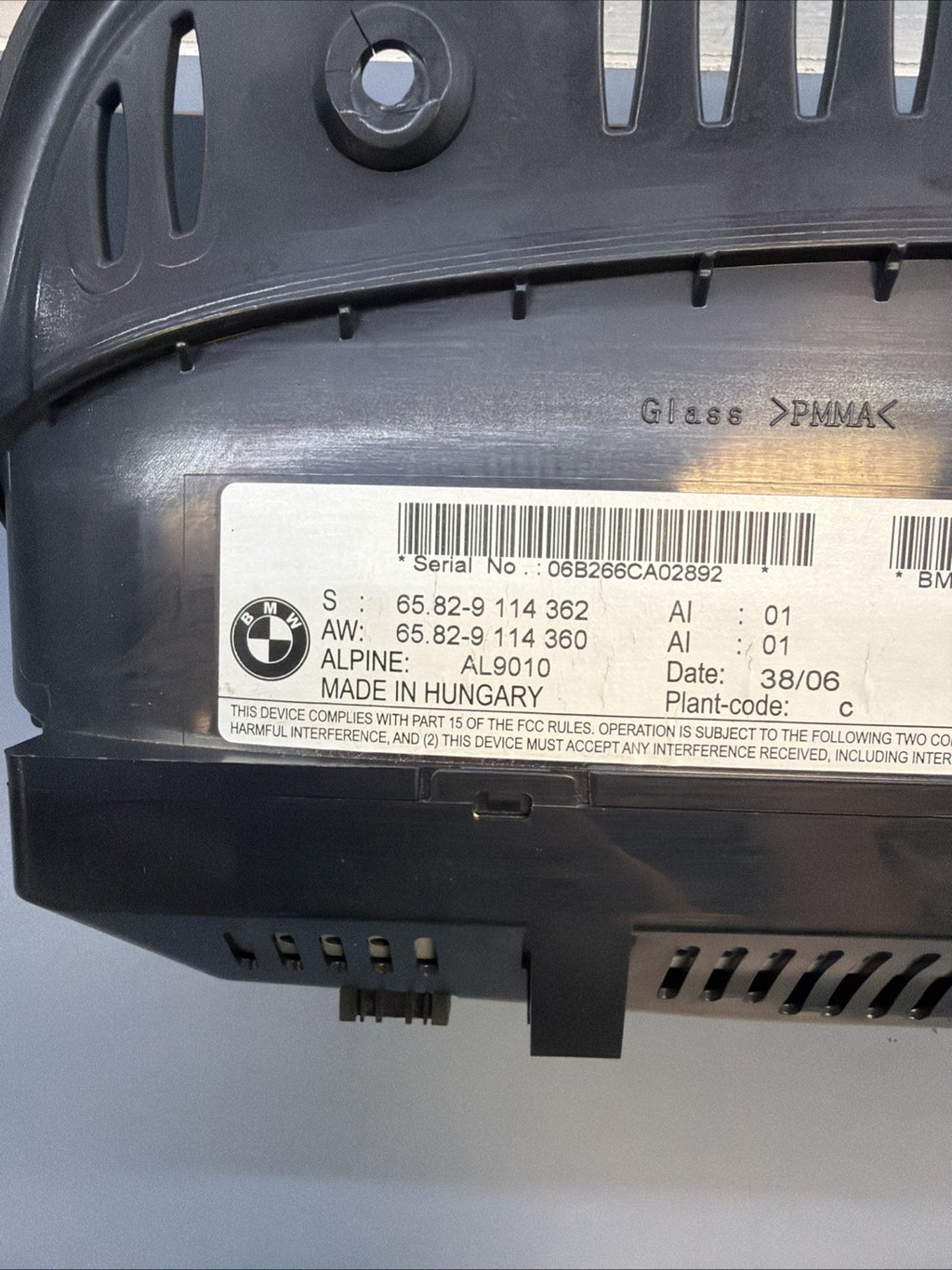 06-09 BMW E90 E91 E92 E93 328I Navigation Screen 8.8" Display Monitor 9114362