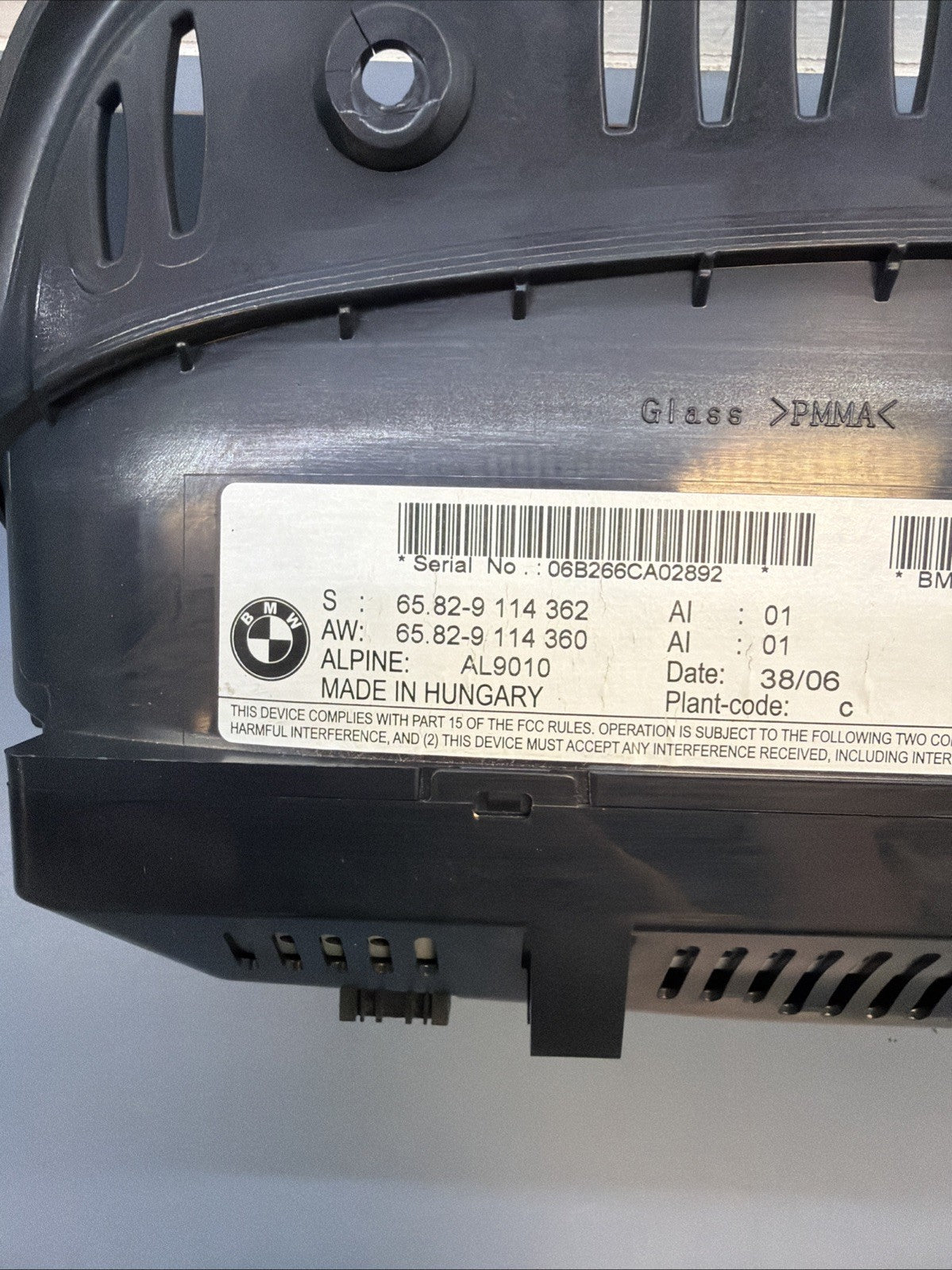 06-09 BMW E90 E91 E92 E93 328I Navigation Screen 8.8" Display Monitor 9114362