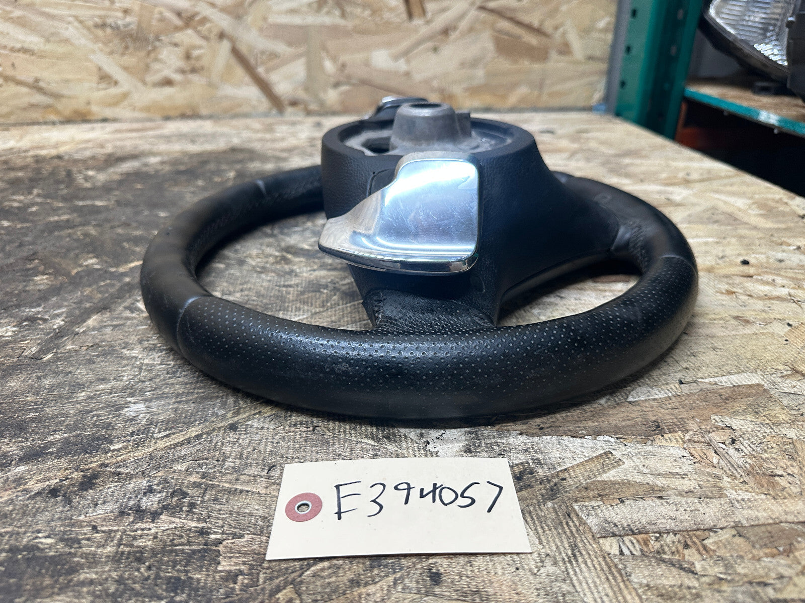BMW 2006-2013 E9X 3 SERIES BLACK LEATHER STEERING WHEEL W/ PADDLES OEM 3051626