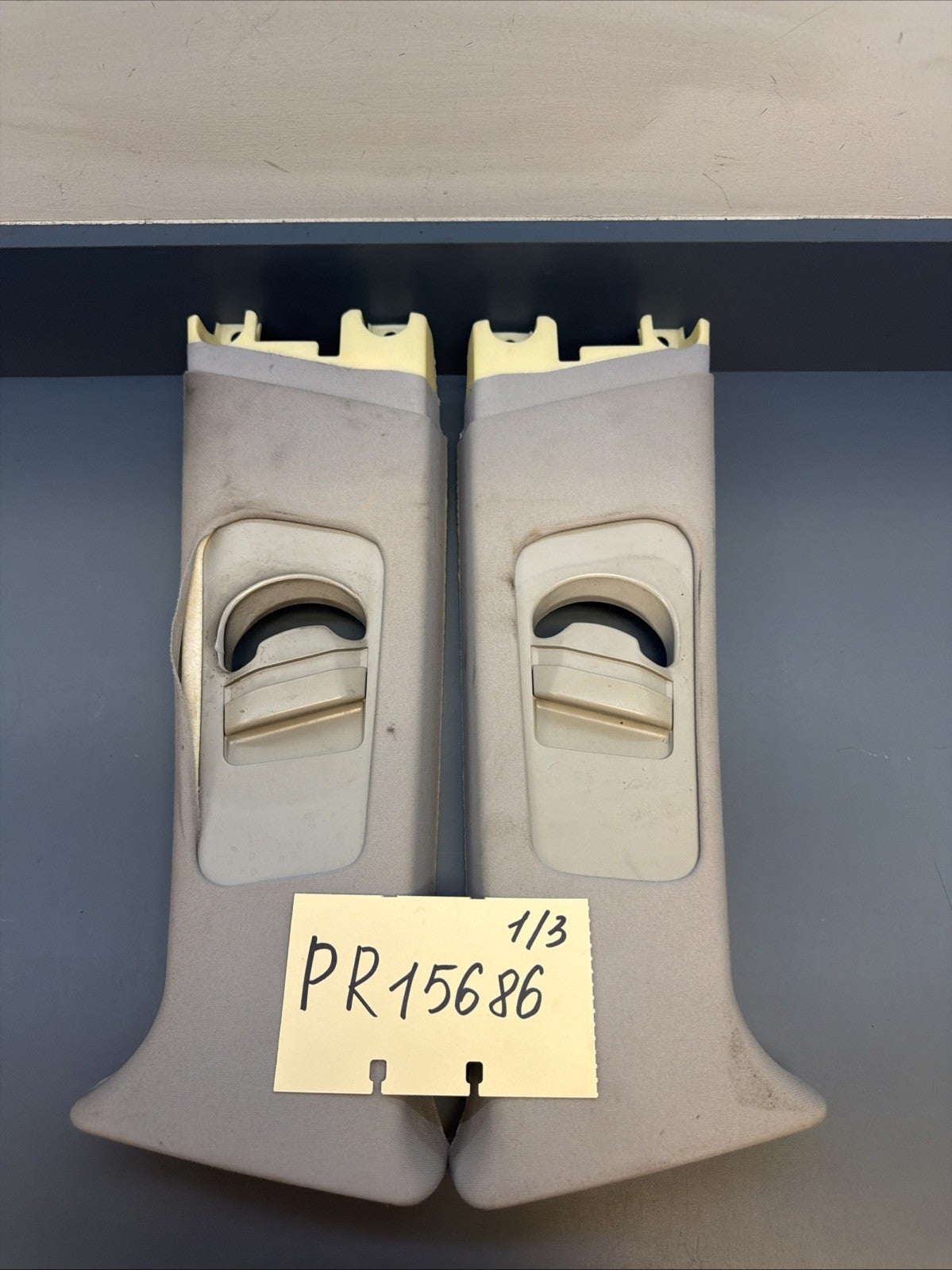 01-06 BMW E46 SEDAN B PILLAR LEFT & RIGHT Trim Cover GREY 8220241 8220242 *NOTE*