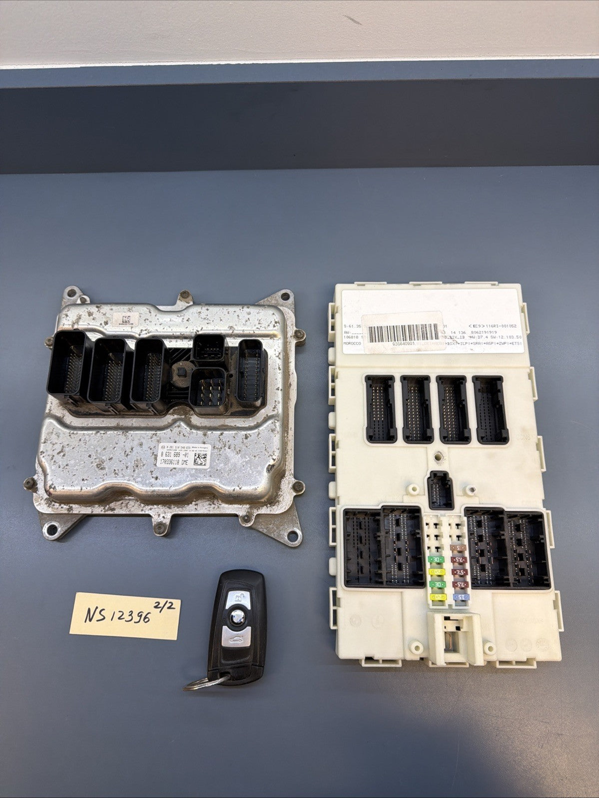 BMW 12-17 F25 F30 N20 ECU DME ENGINE COMPUTER KEY IGNITION MODULE SET 8631689