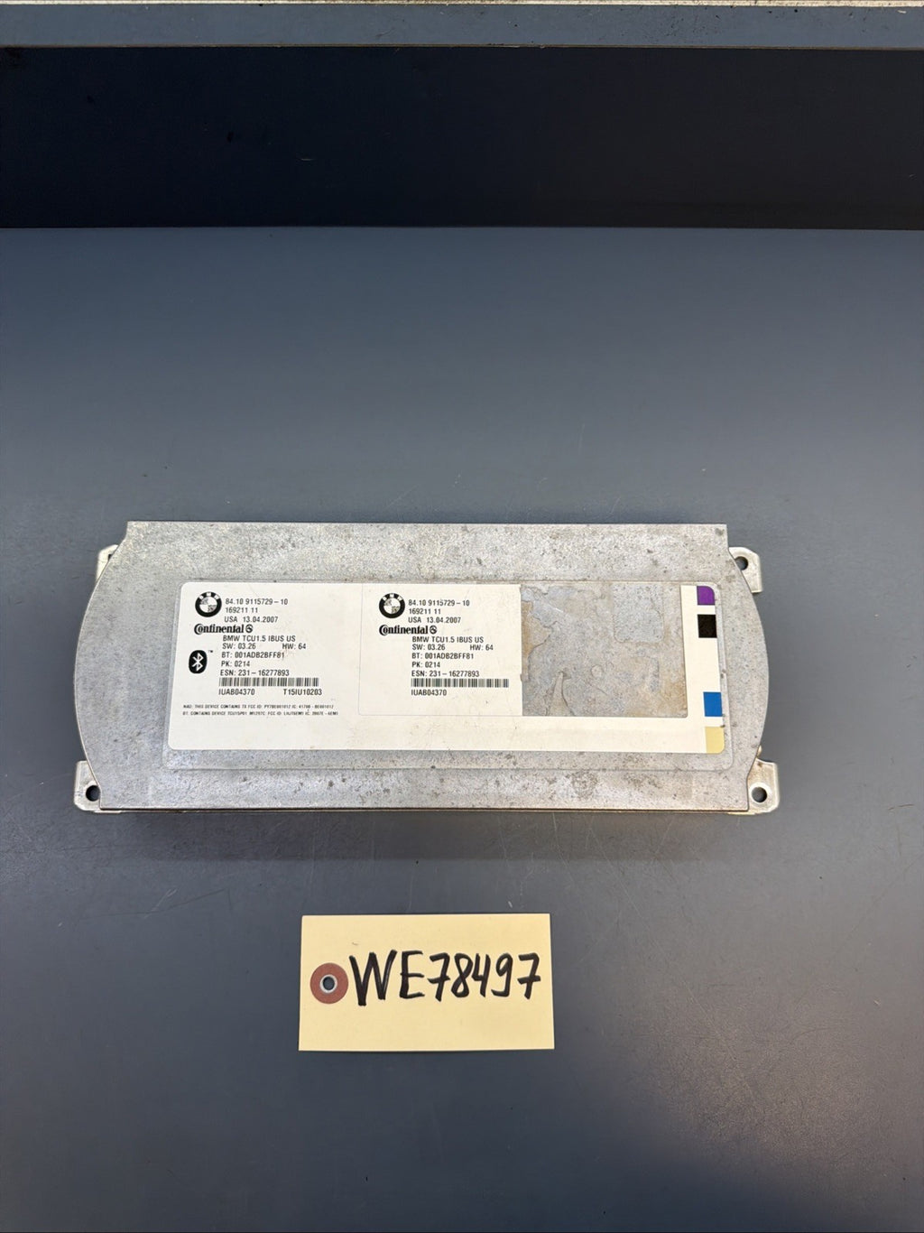 2007 - 2010 BMW X3 Bluetooth Telematics Communication Control Module 9115729 OEM